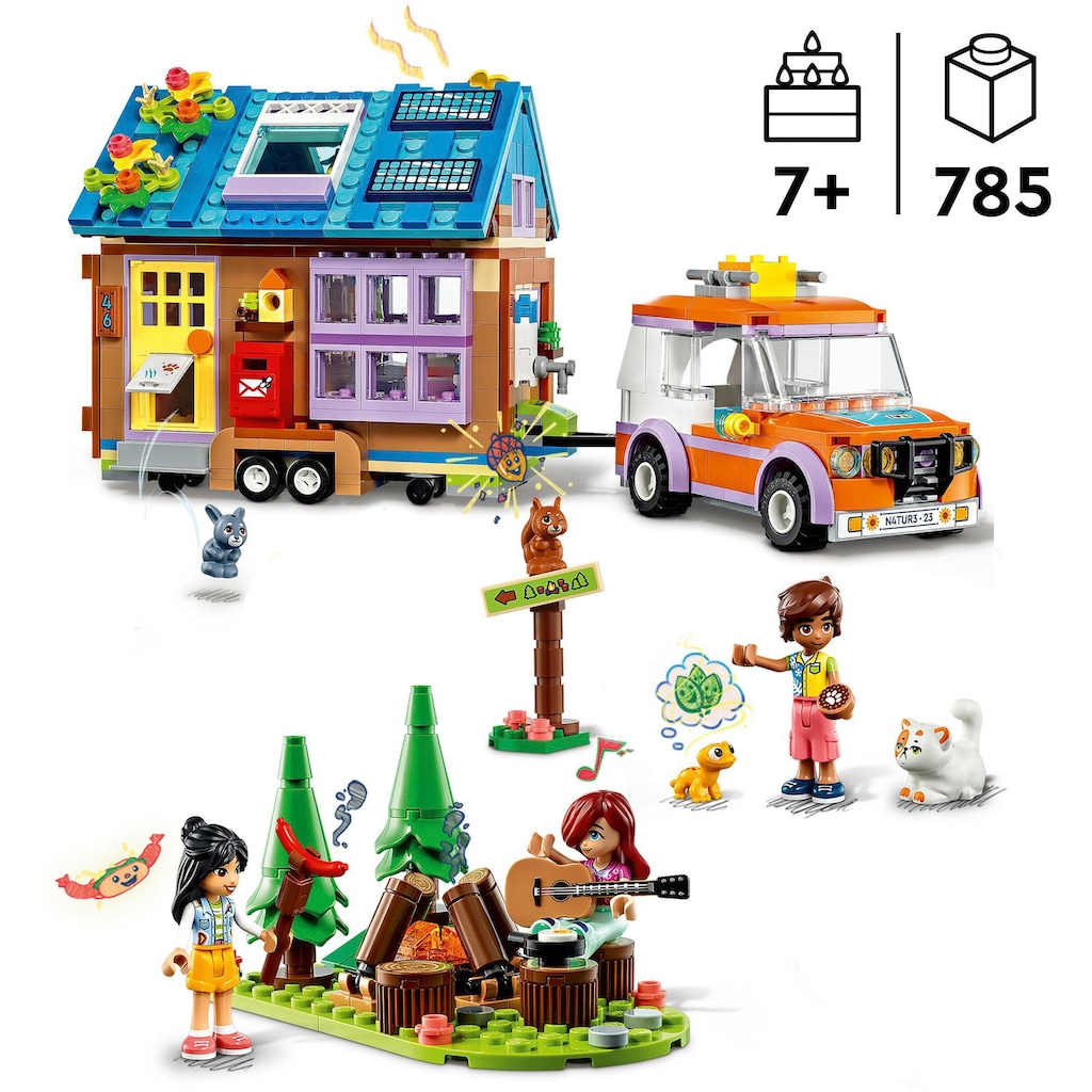 LEGO® Konstruktionsspielsteine »Mobiles Haus (41735), LEGO® Friends«, (785 St.)