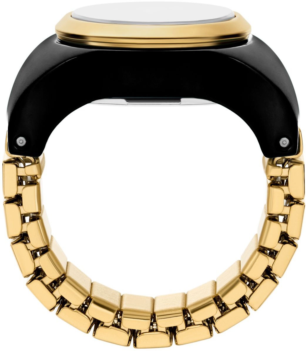 Fossil Uhrenring »WATCH RING«, Quarzuhr, Damenuhr, analog, Flexband, Zugband
