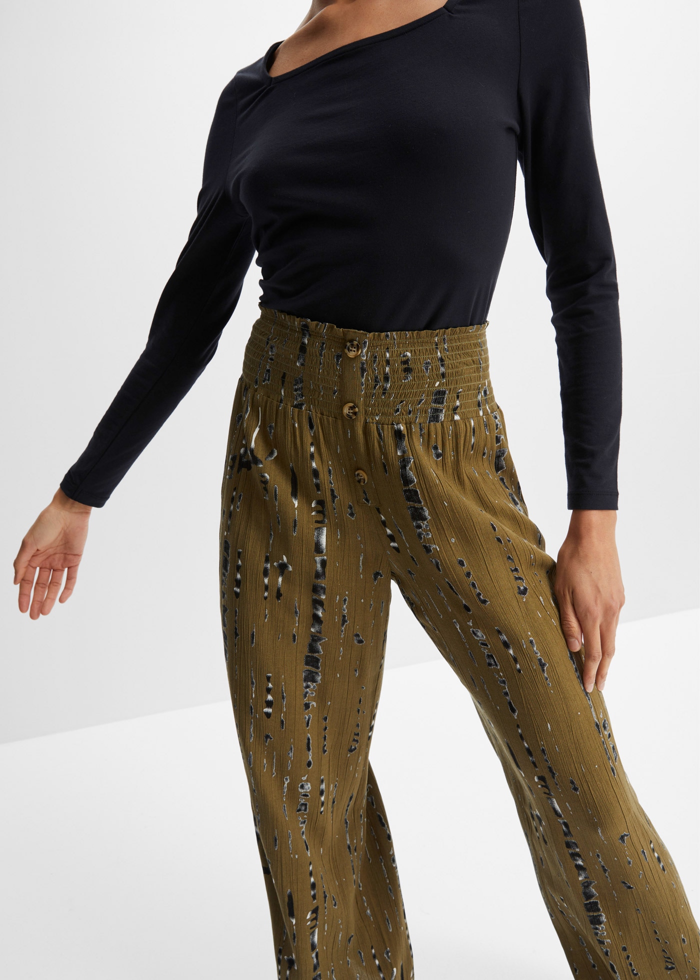 bonprix Palazzohose  Palazzo-Hose aus fließender Viskose