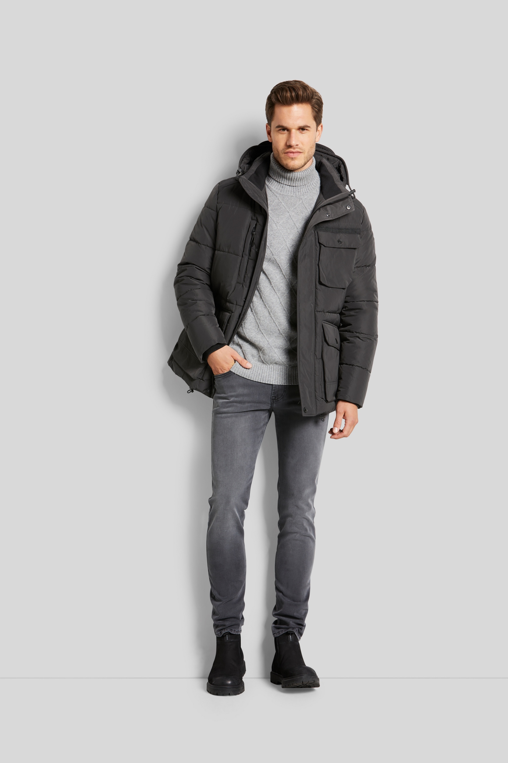 bugatti Langjacke, mit abtrennbarer Kapuze