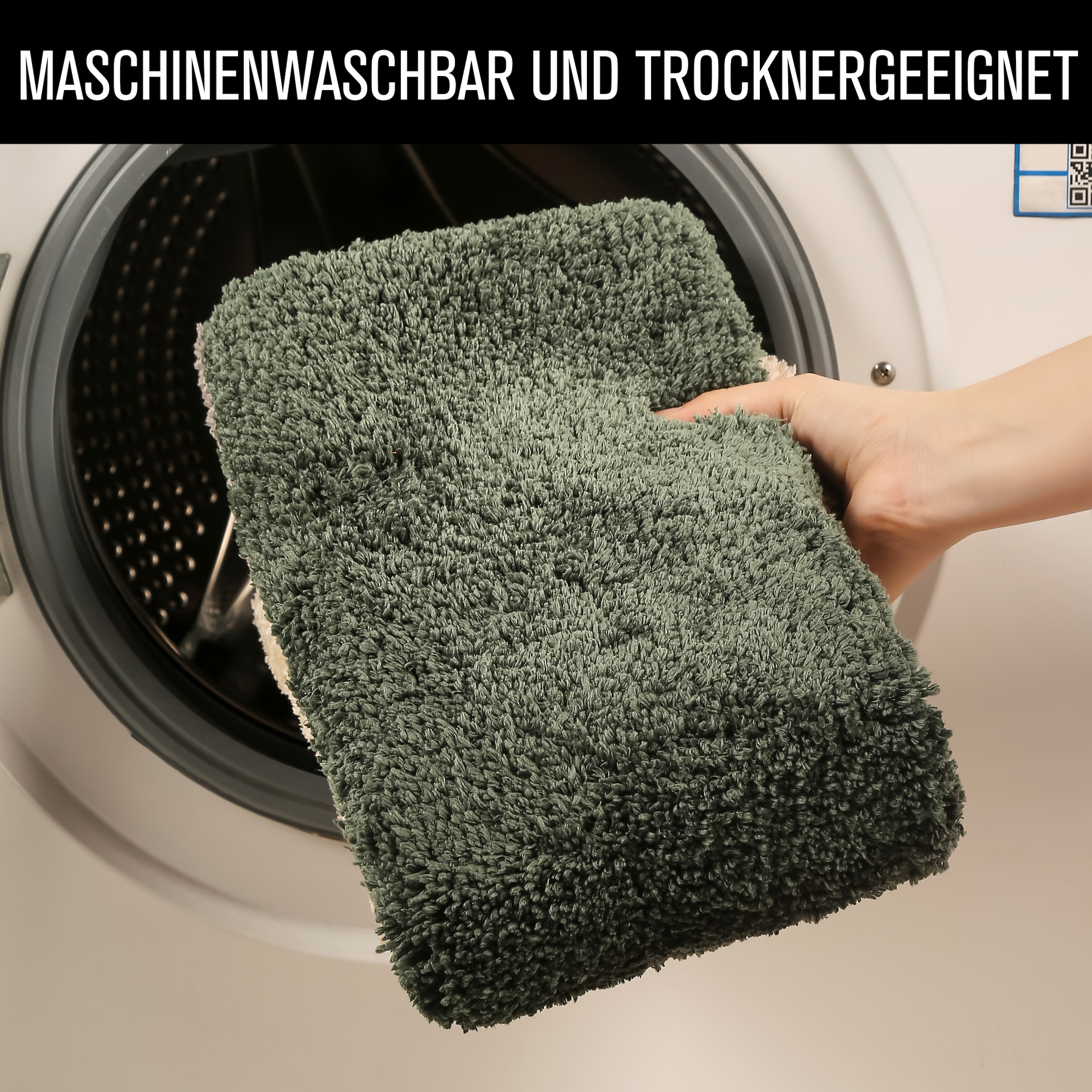 my home Badematte »Belio, Badvorleger, Badezimmer Teppich« Höhe 20 mm rutschhemmend beschichtet fußbodenheizungsgeeignet | schnell trocknend | strapazierfähig Badematte, Badteppich, Badematten auch als 2 tlg. Set erhältlich, bunt