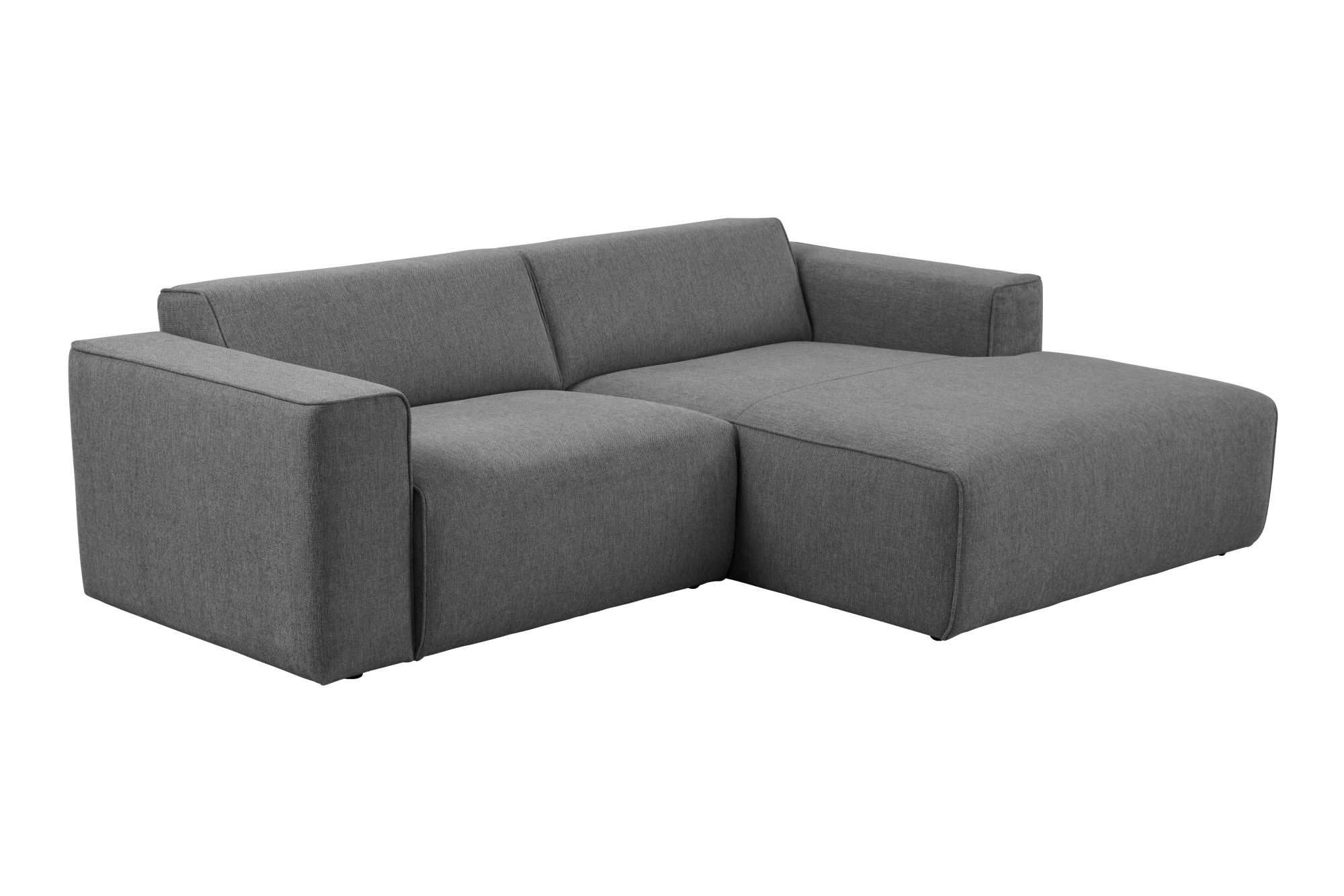 andas Ecksofa »Noord mit Kedernaht, Breite 234 cm«, mit Kedernaht, Breite 234 cm, Cord, Struktur, Webstoff