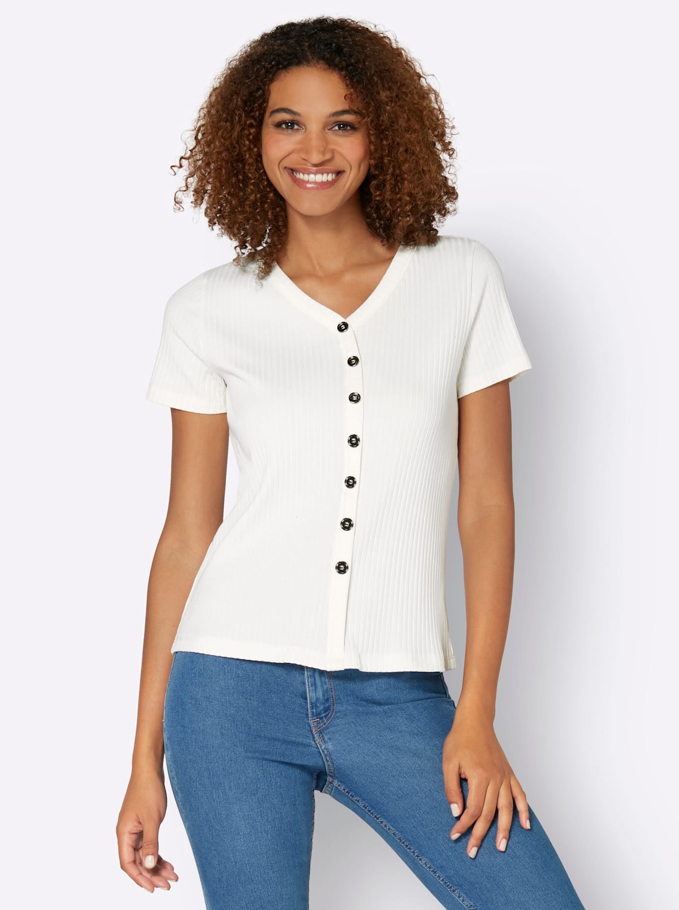 Casual Looks Kurzarmshirt »Shirt«, (1 tlg.)