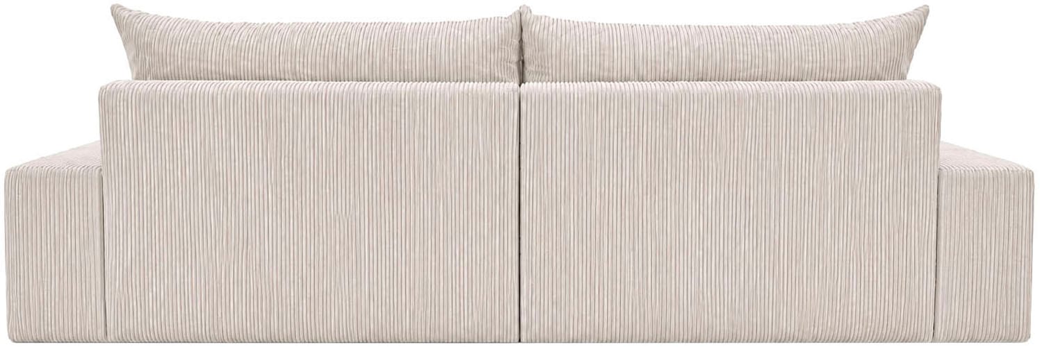 OTTO home Ecksofa »Amici L-Form, B: 302 cm, Mega-Sofa in Boucle und Cord« Couch mit Federkern & 6 Zierkissen, frei stellbar