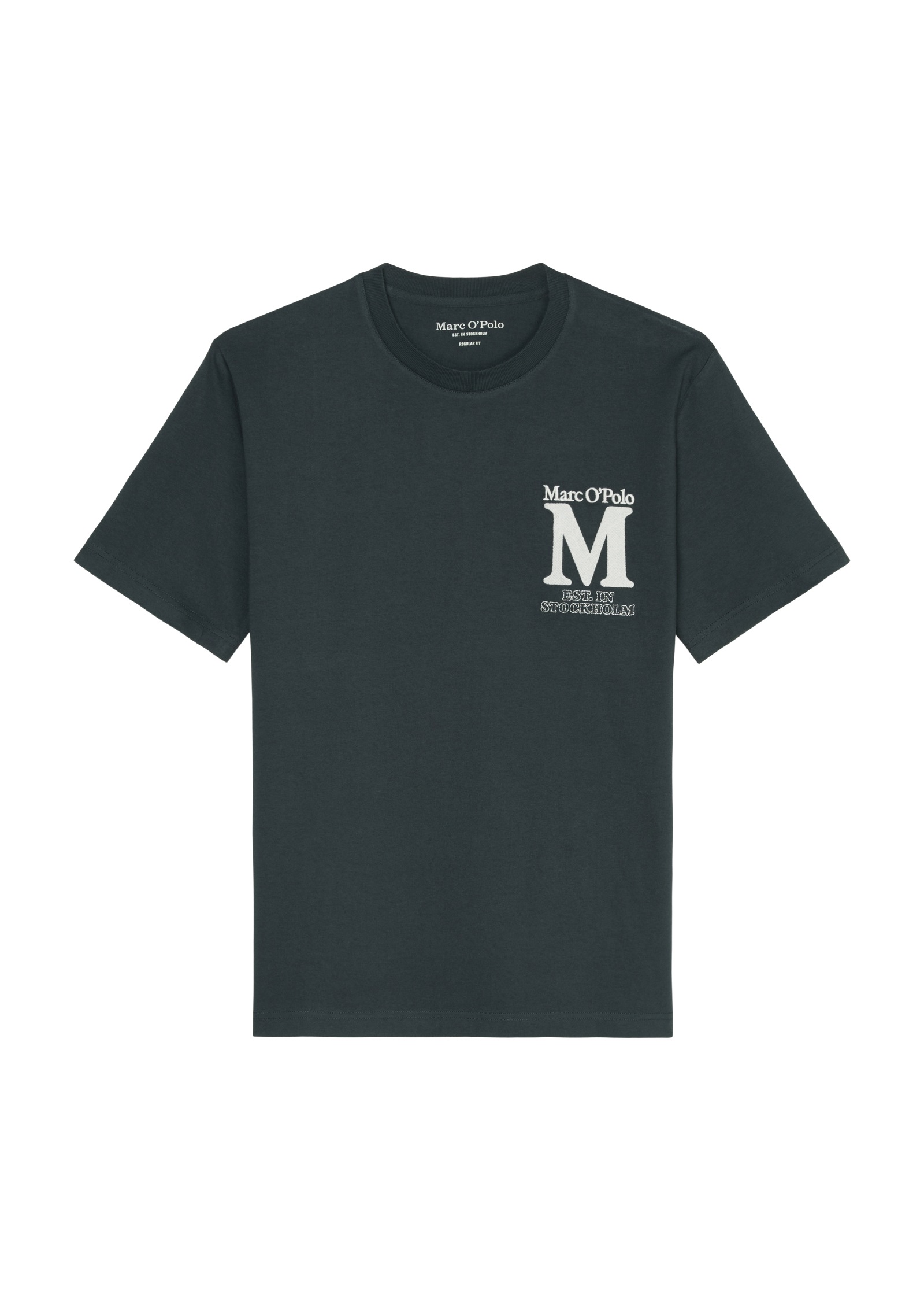 Marc O'Polo T-Shirt, mit großer Label-Stickerei vorne