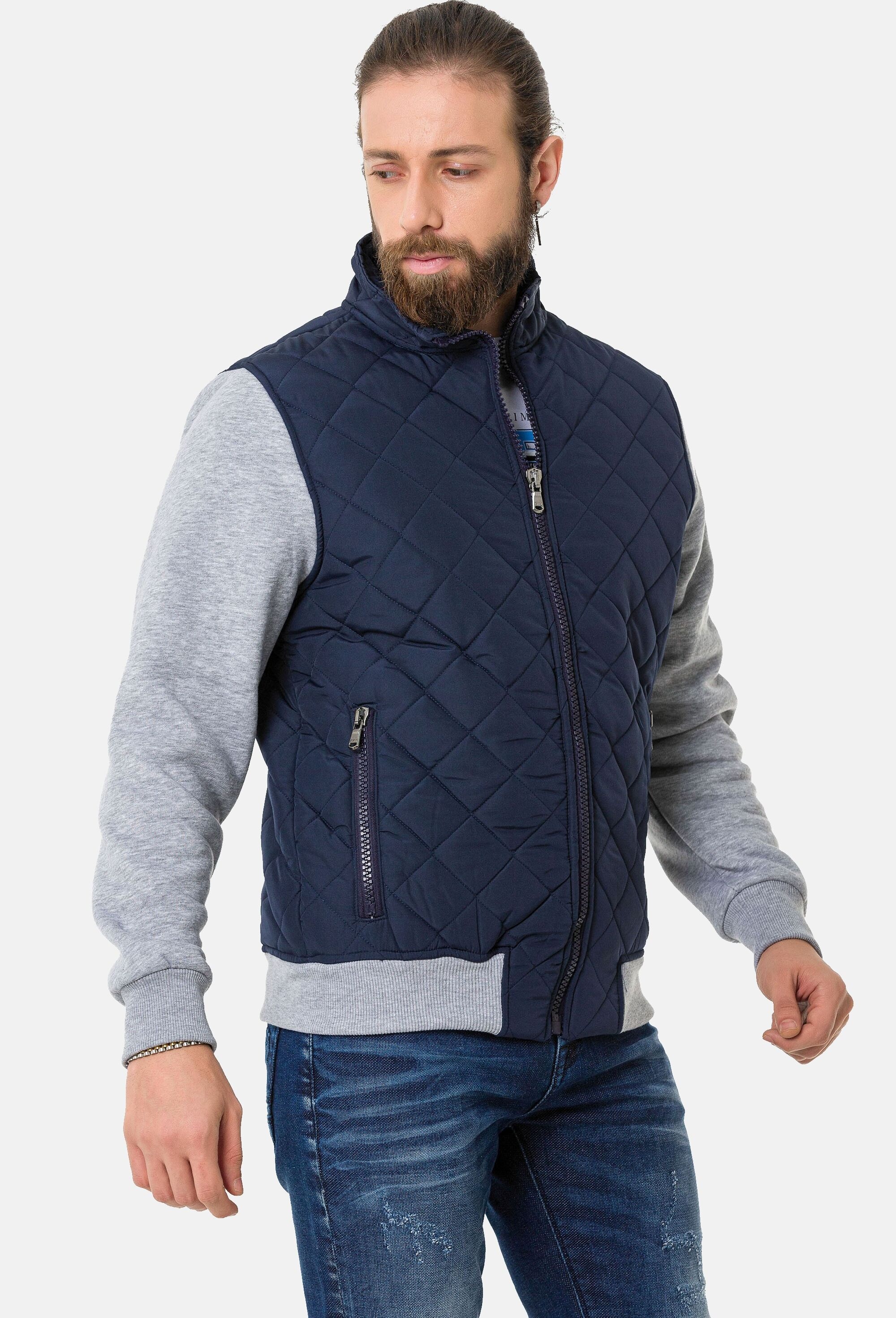 Cipo & Baxx Winterjacke »Cipo & Baxx Jacke« ohne Kapuze mit Sweatärmeln