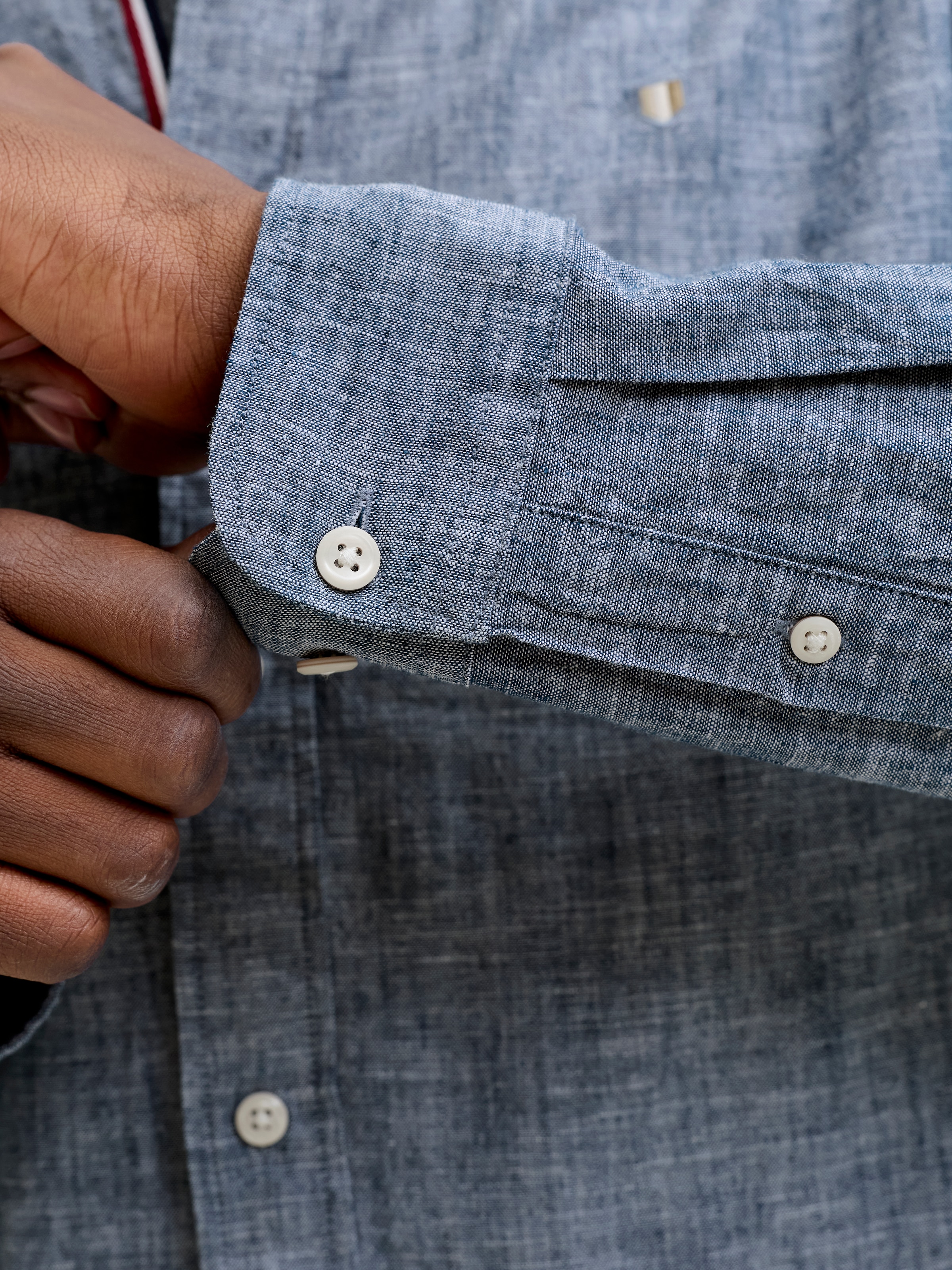 Jack & Jones Langarmhemd »JPRBLUSUMMER LINEN BLEND SHIELD LS SHIRT« Baumwolle mit Leinen, normal geschnitten