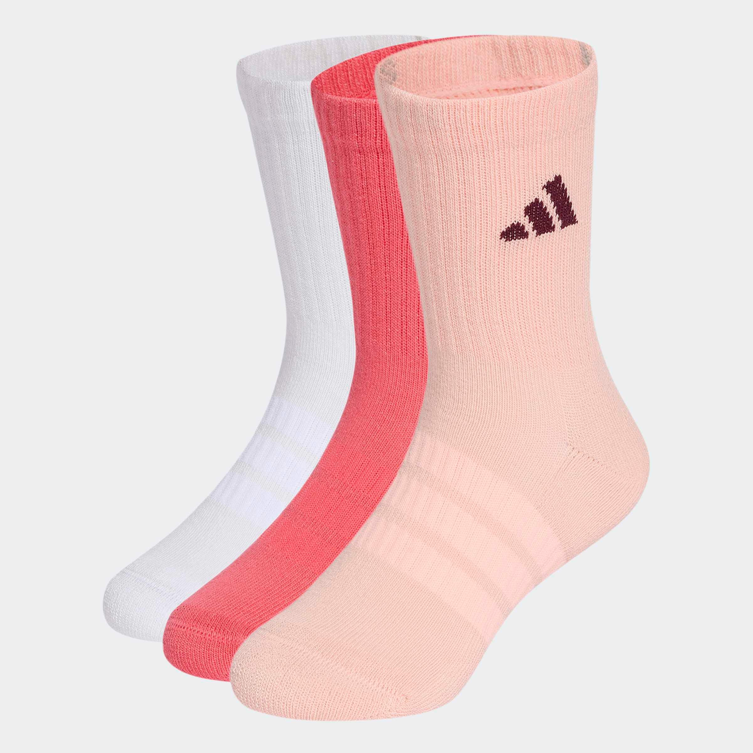 adidas Performance Sportsocken »DÄMPFENDE SPORTSWEAR CREW 3 PAAR« 3 Paar tlg. für Kinder, im praktischen 3er-Pack