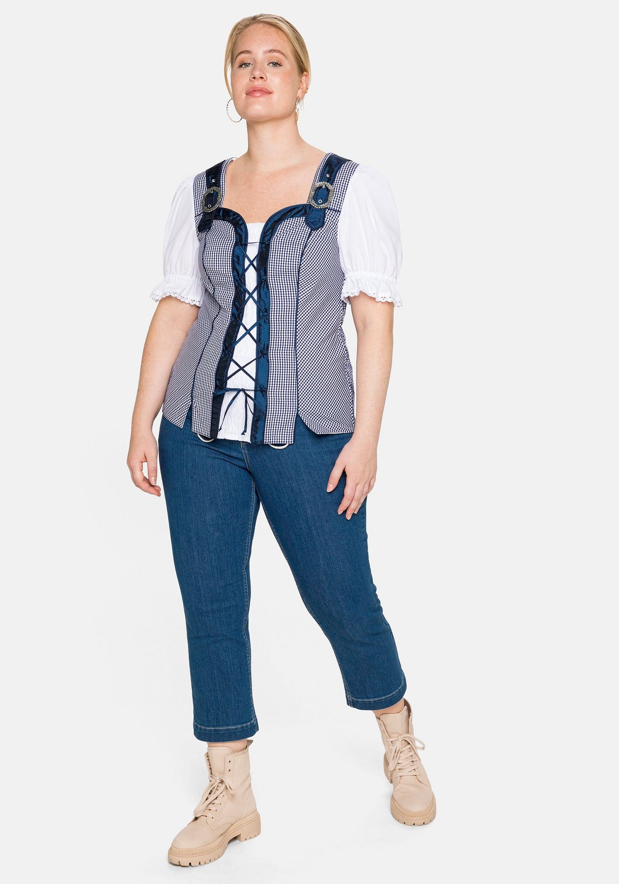 Sheego Trachtenbluse »Trachtenbluse im Trachten-Look«