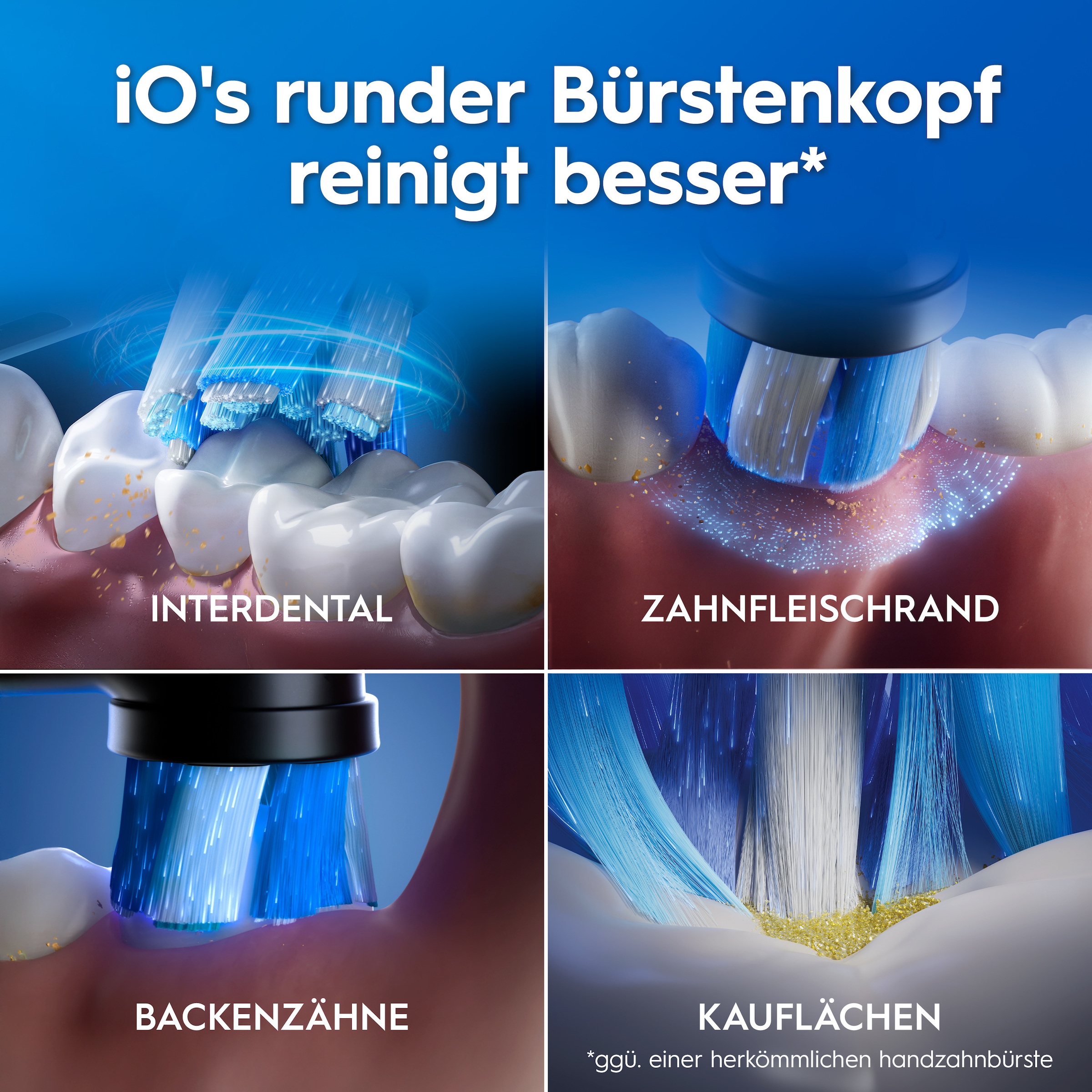 Oral-B Elektrische Zahnbürste »iO Series 2« 1 Stk. Aufsteckbürsten für die sanfte Reinigung, Reise-Etui, Aufsteckbürstenhalter