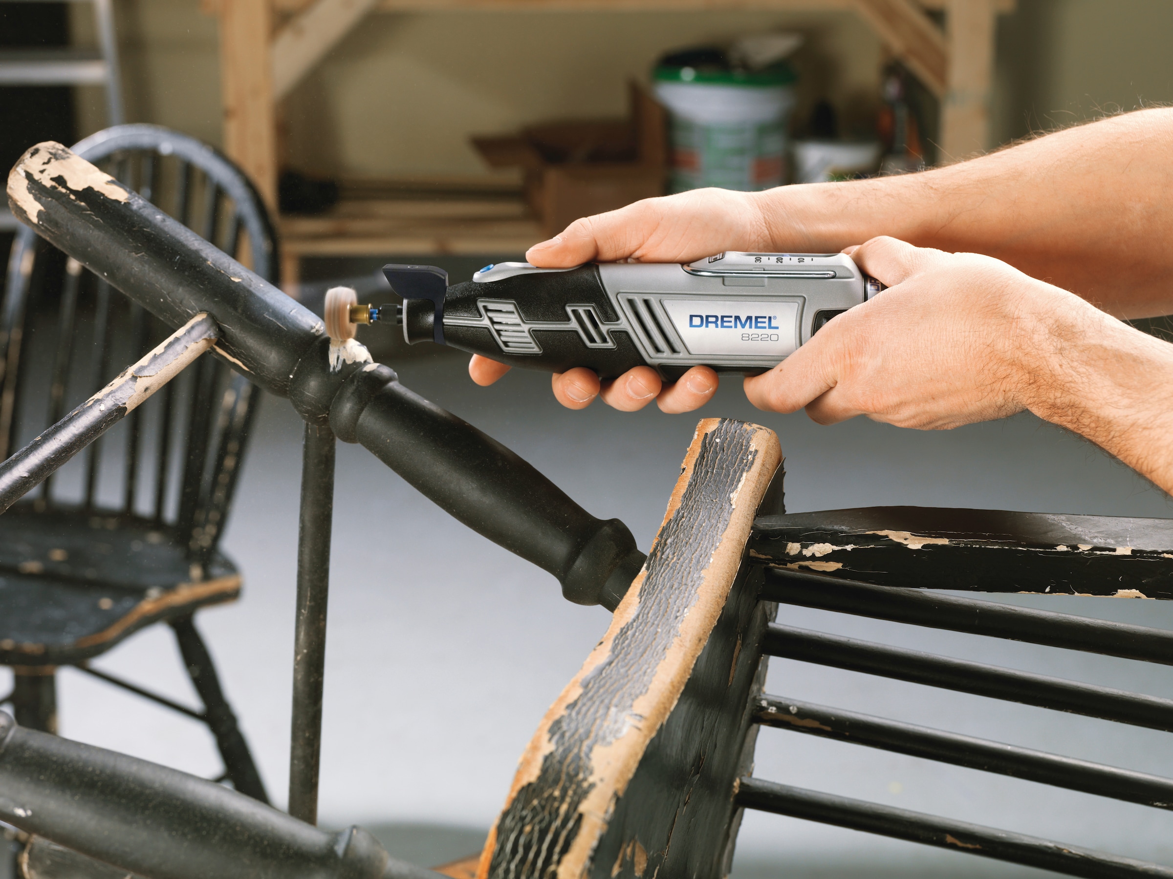 DREMEL Akku-Multifunktionswerkzeug »DREMEL® 8220-1/5«, 1x Vorsatzgerät, 5x Zubehör, inkl. 12V Akku und Ladegerät