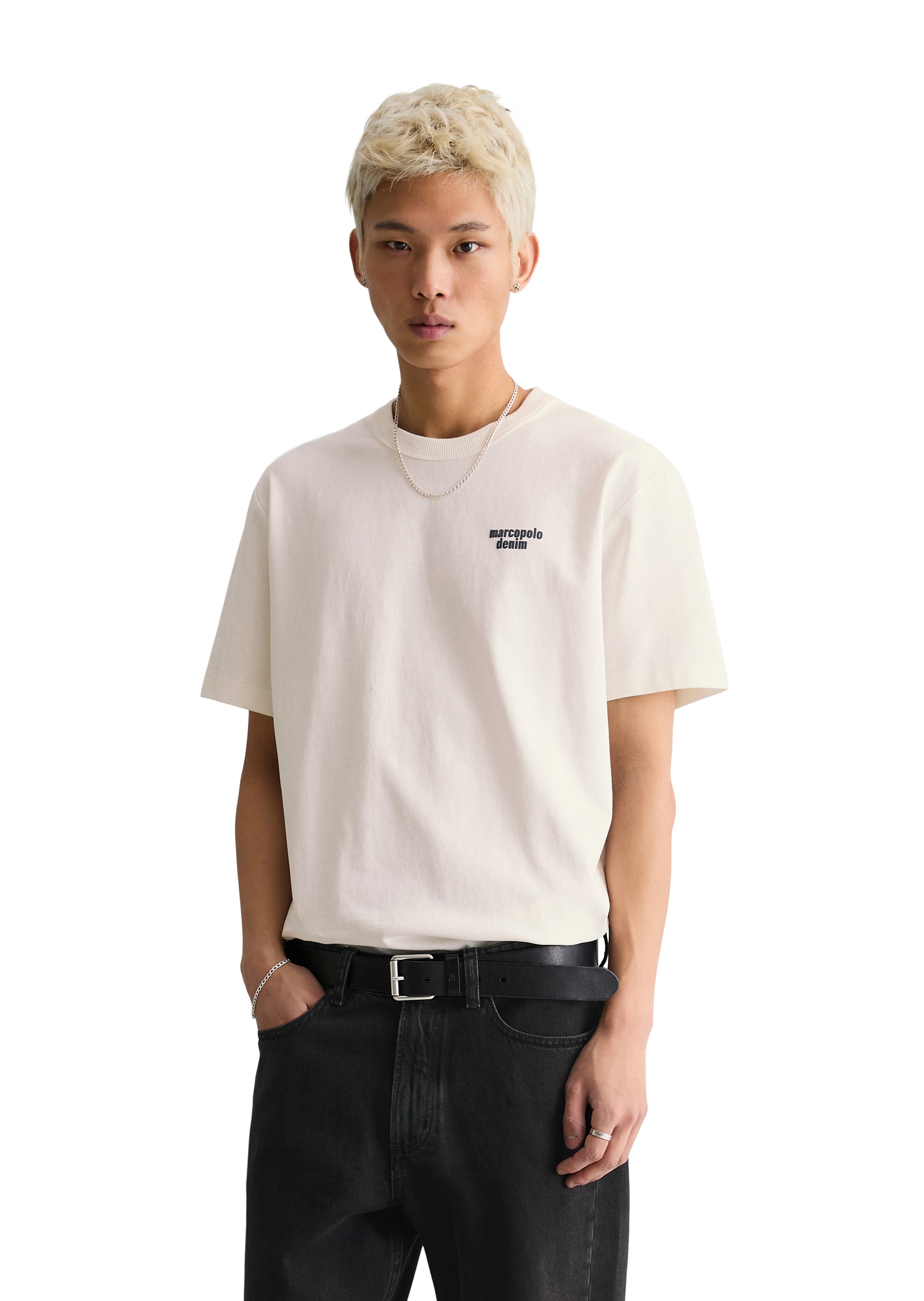 Marc O'Polo DENIM T-Shirt relaxed fit mit Rückenprint