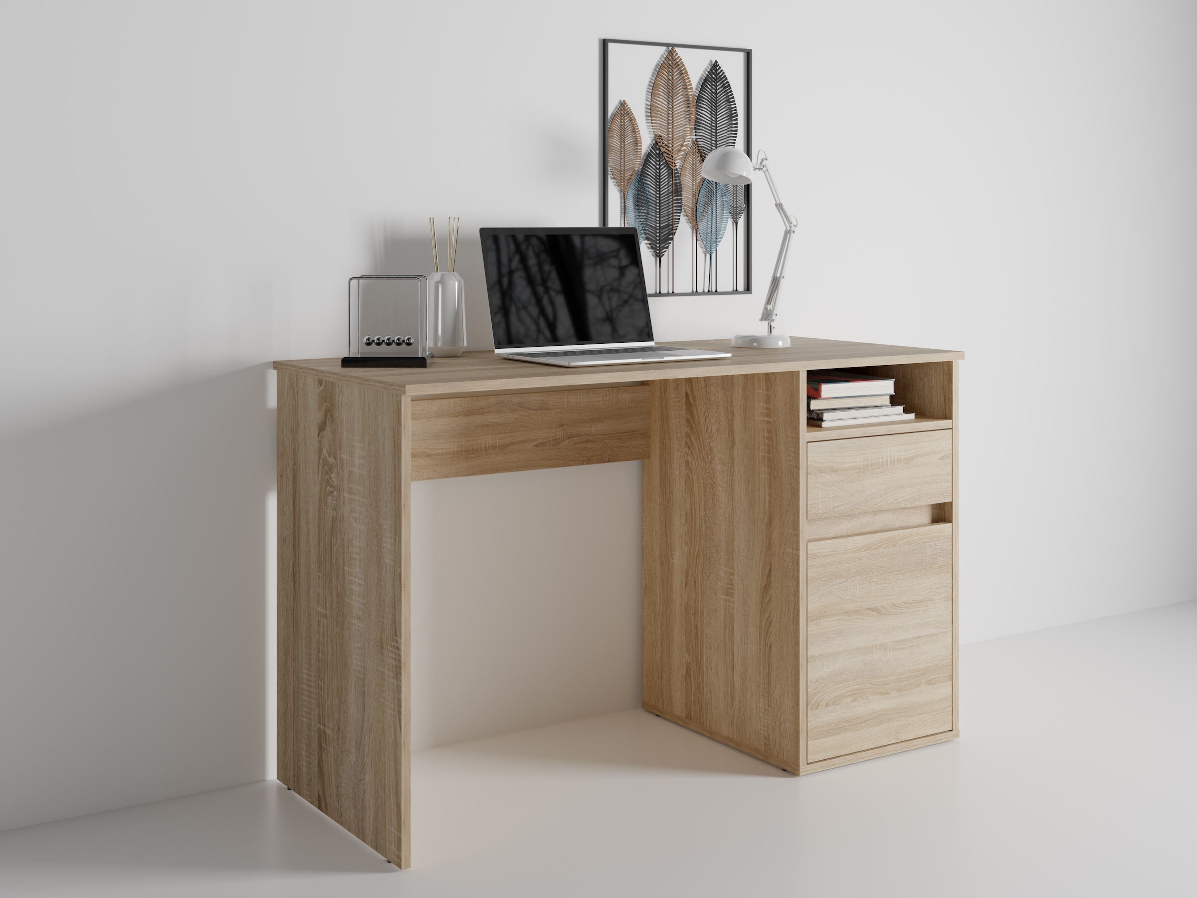 INOSIGN Schreibtisch »Tinsley«, mit Schublade, und Tür, Breite 120 x53 cm