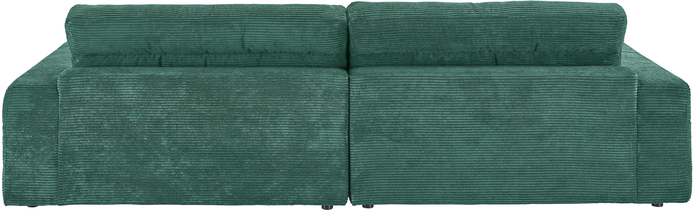 3C Candy Ecksofa »Stripes Mega-Sofa, bequem und komfortabel, L-Form« Lose Rückenkissen, mit feiner Quersteppung, Cord-Bezug