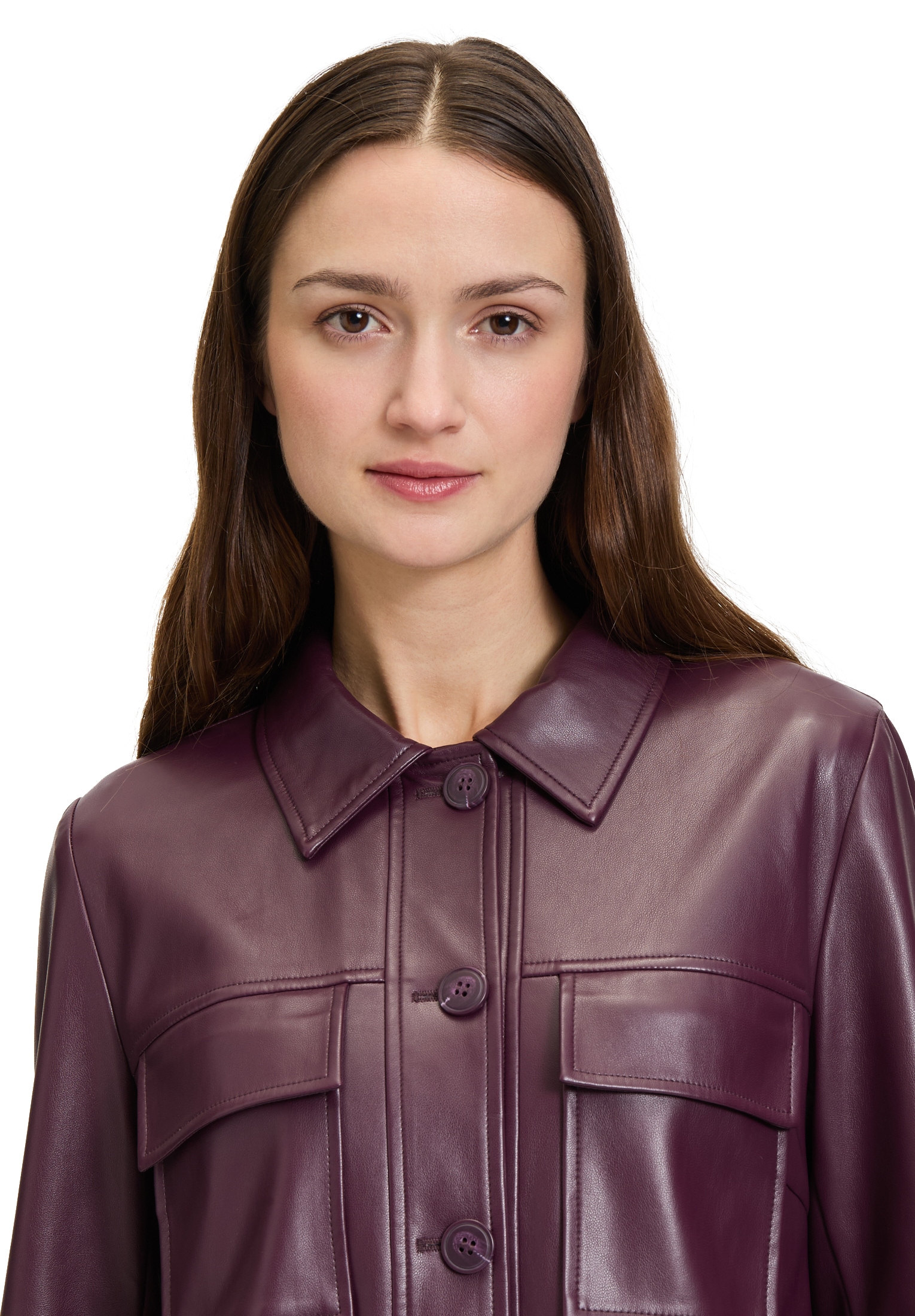 Betty&Co Jackenblazer »Lederjacke langarm«