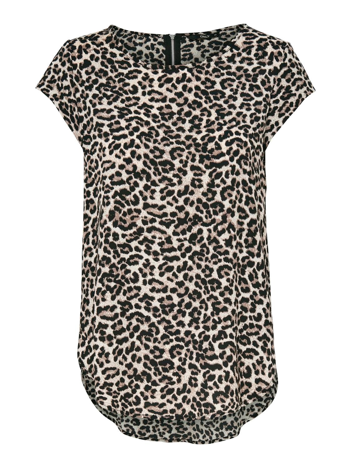 ONLY Shirtbluse »ONLVIC S/S AOP TOP NOOS PTM«, mit Allover Druck