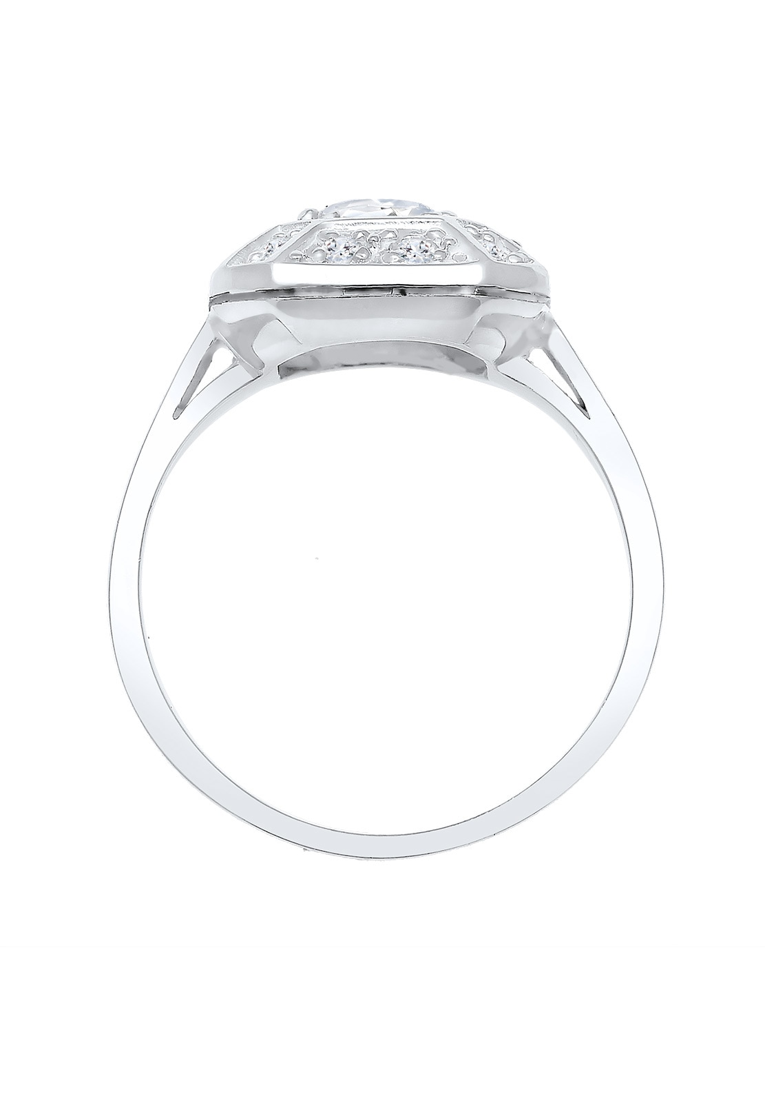Elli Premium Verlobungsring »Ring Verlobungsring Glamour Funkelnd Topas 925 Silber«