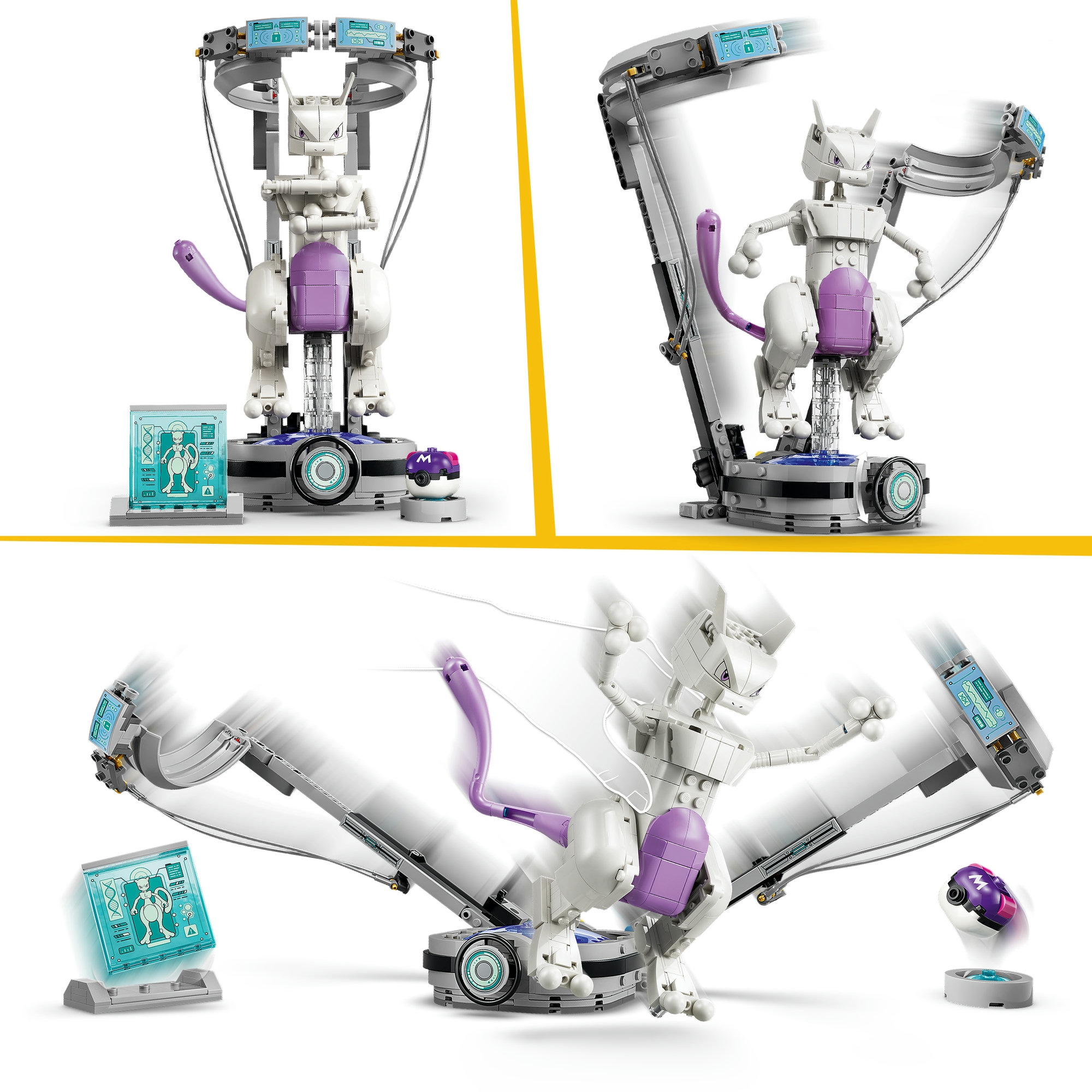 LEGO® Konstruktionsspielsteine »SMART Play: Mewtus Ausbruch aus dem Labor (72163), LEGO Pokémon« Mit SMART Brick kombatibel (nicht im Lieferumfang enthalten)