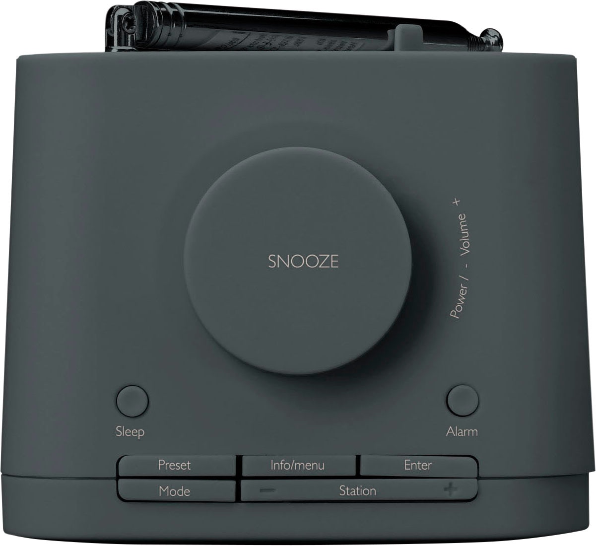 Lenco Digitalradio (DAB+) »CR-620 FM-/DAB+ Radiowecker«, (FM-Tuner)