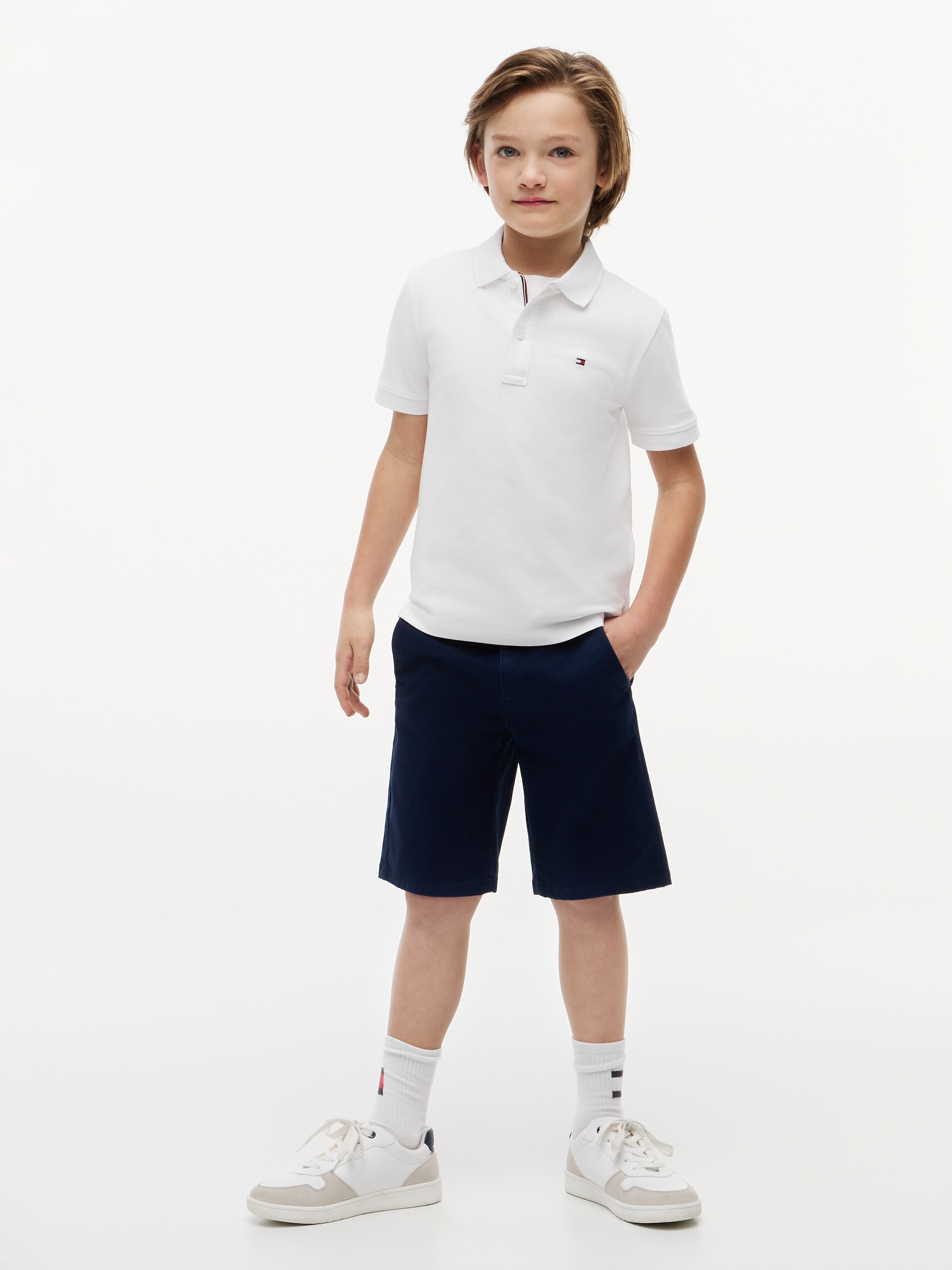 Tommy Hilfiger Poloshirt »FLAG POLO« Kinder bis 16 Jahre mit Polokragen