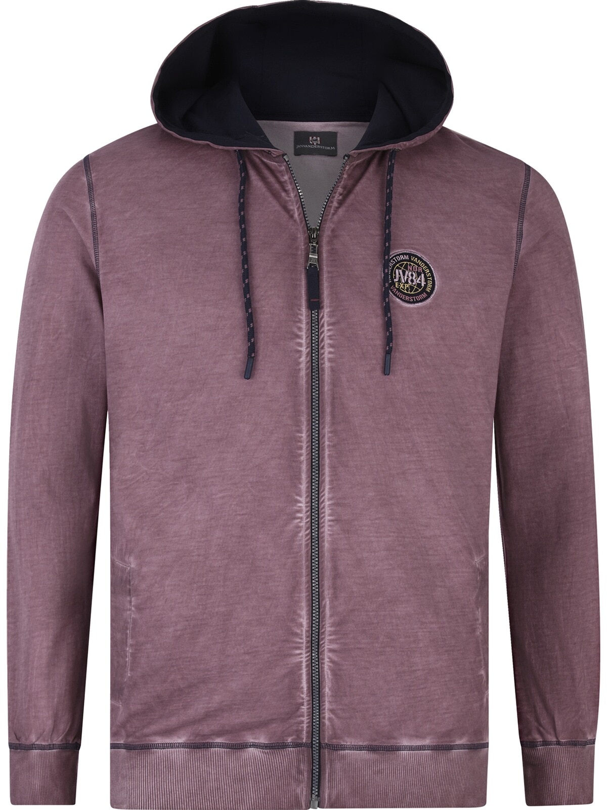 Jan Vanderstorm Kapuzensweatjacke »Sweatjacke PERKELMAN«, mit Rücken-Print