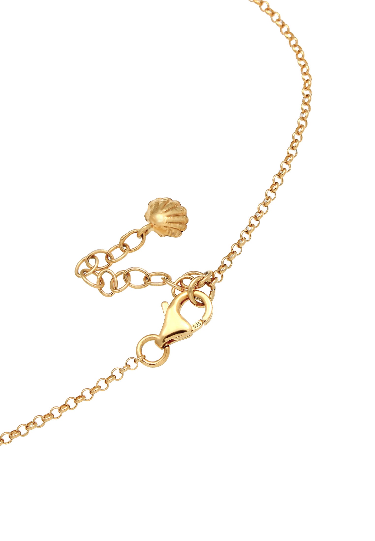 Elli Fußkette »Fußschmuck Fußkette Muschel Seestern Anhänger 925 Silber«