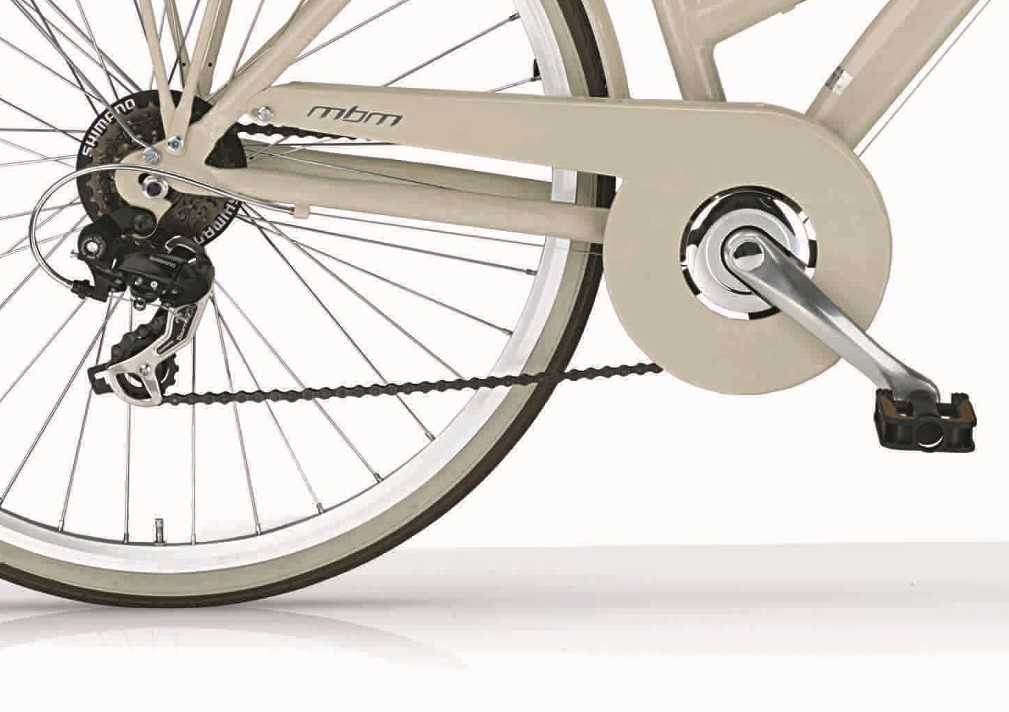 MBM Trekkingrad »Trekkingbike New Boulevard Woman 28" 18-Gang Creme«, Kettenschaltung