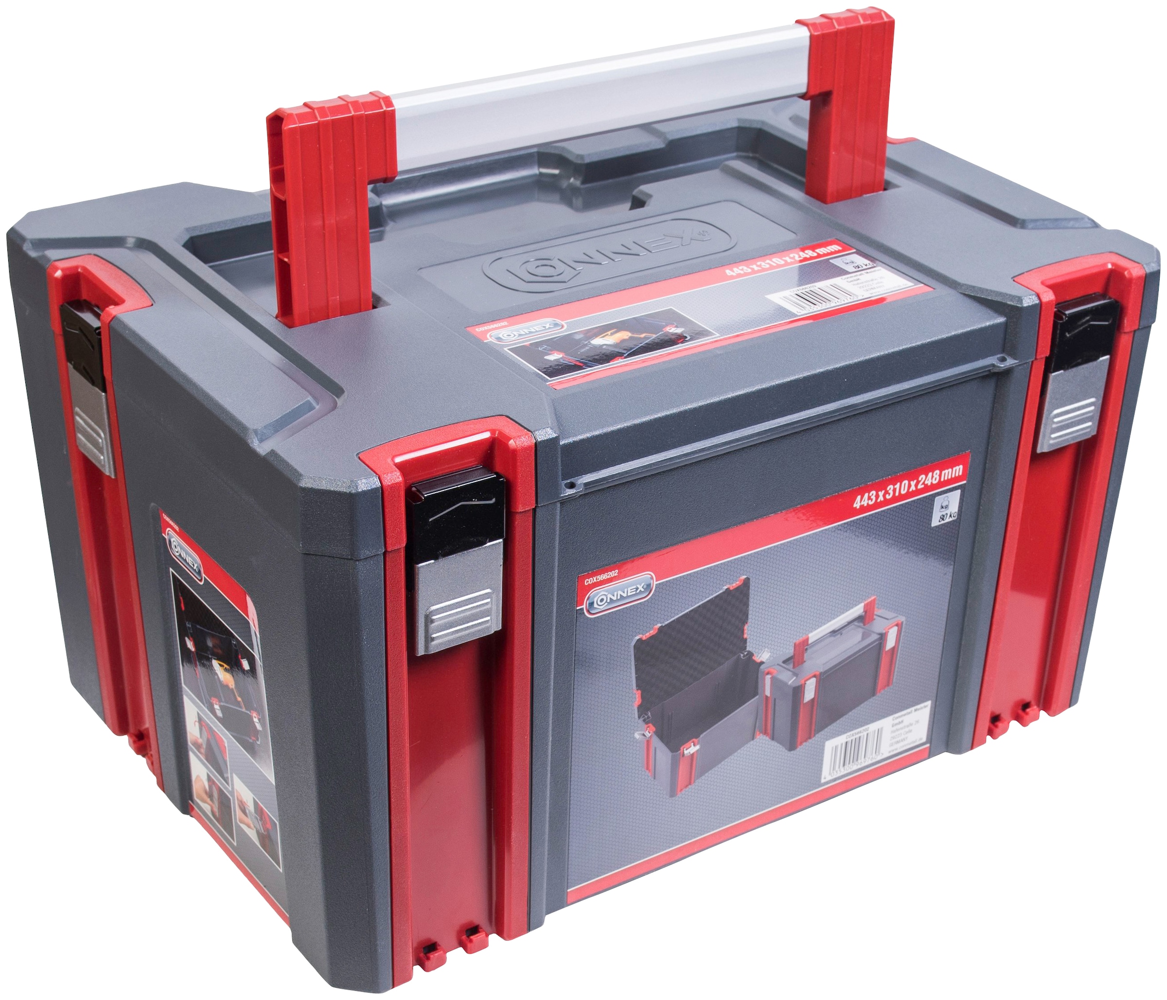 Connex Stapelbox »Größe - OTTO kg - bei Tragfähigkeit- 80 Kunststoff System«, online Volumen erweiterbares Liter Individuell - kaufen robustem 34 Stapelbar L