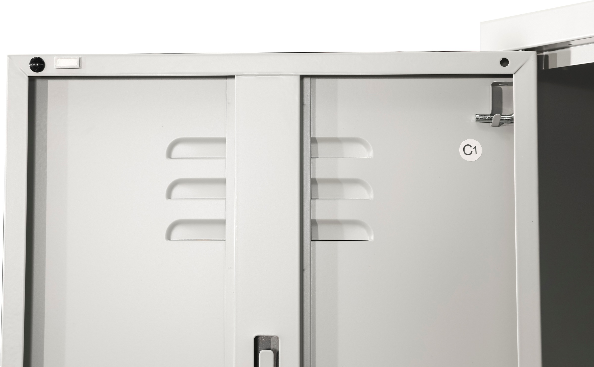 OTTO home Kleiderschrank »Siena Schrank Spind Metallschrank mit 3 Türen« Ideal für jeden Wohnraum - Trendsetter,  Zeitloser Schlafzimmerschrank Garderobe Multischrank