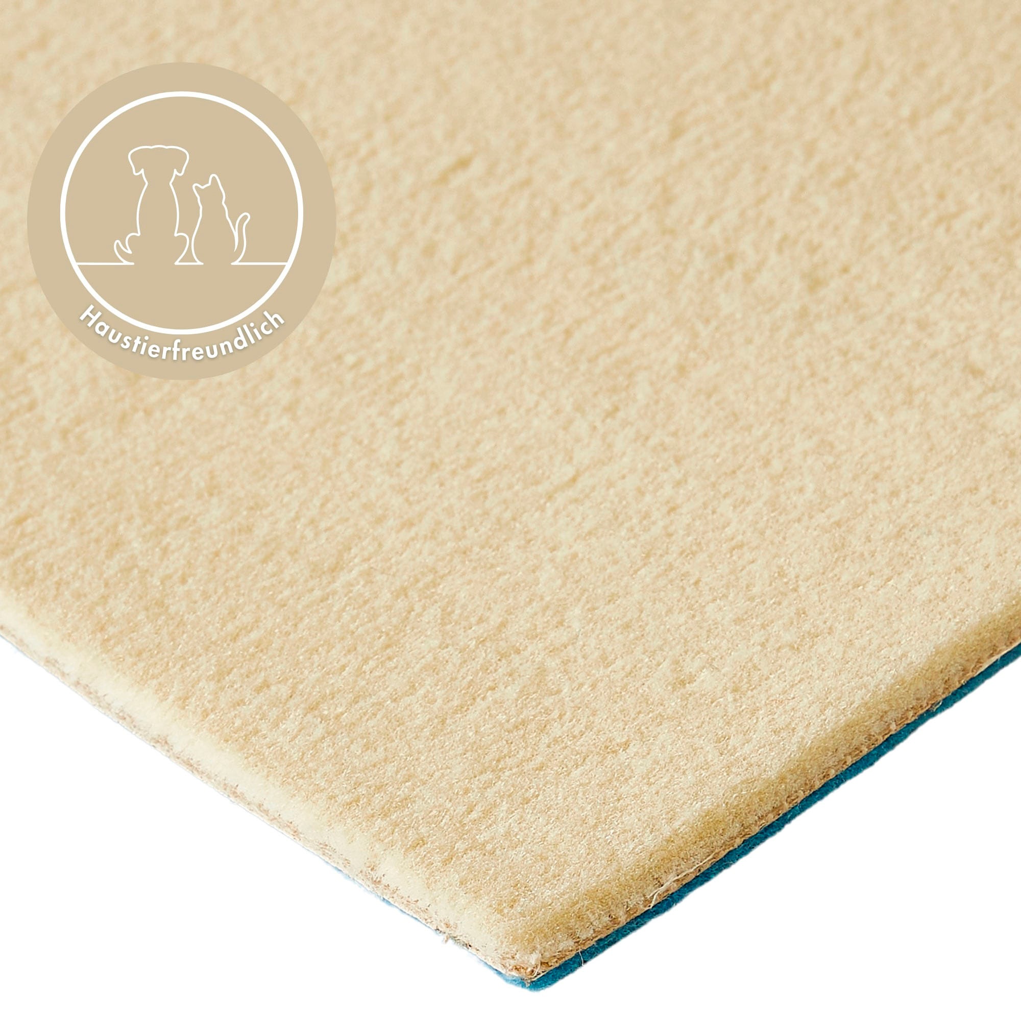 Andiamo Teppichboden »Kira, Velours, Made in Belgium«, rechteckig, 8 mm Höhe, Uni Farben, Breite 400 cm, strapazierfähig, pflegeleicht, Wohnzimmer