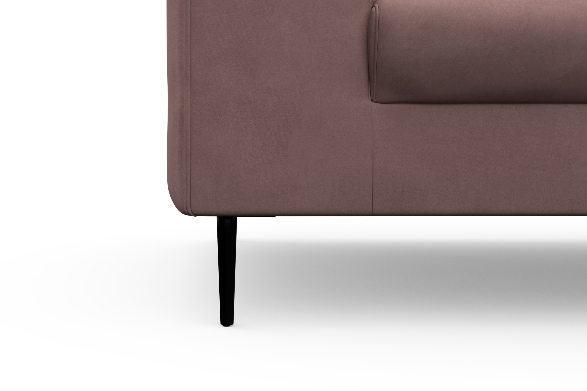 DOMO collection Ecksofa »Modica kompakt und elegant, Breite 244, L-Form«, moderne Optik mit extrabreiter Recamiere, auch in Cord