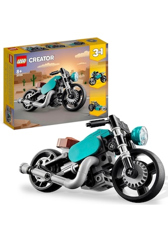 LEGO® Konstruktionsspielsteine »Oldtimer Motorrad (31135), LEGO® Creator 3in1«, (128 St.) kaufen