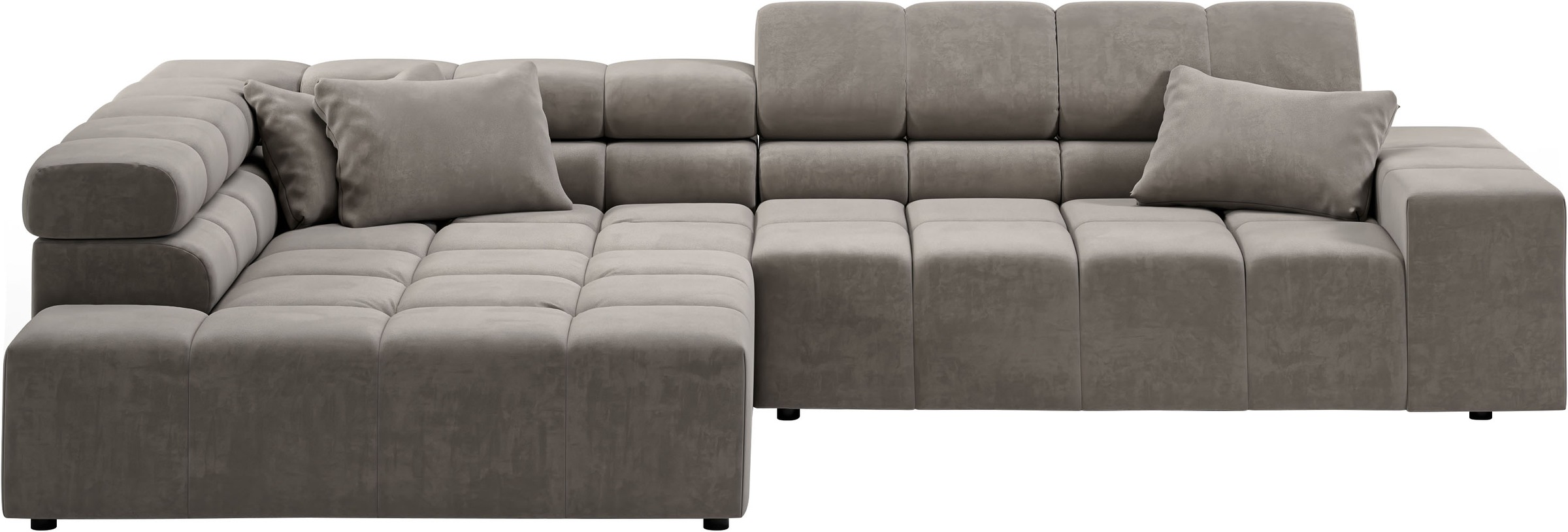 INOSIGN Ecksofa »Ancona incl. Kopfteilverstellung, Breite 319cm, L-Form«, wahlweise motorische Sitztiefenverstellung, auch in Cord + Easy Care