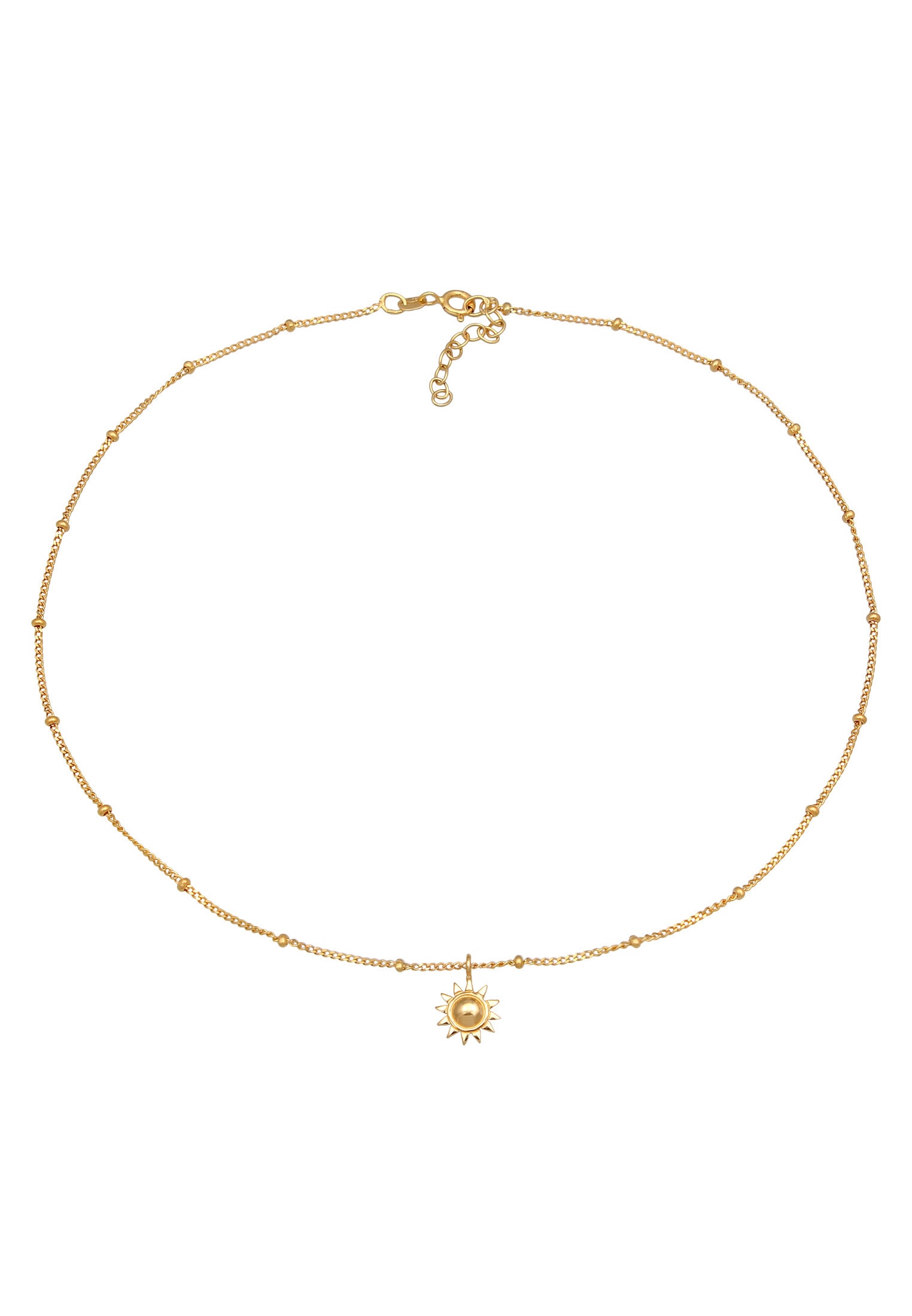 Elli Choker »Halskette Choker mit Anhänger Sonne 925 Sterling Silber«