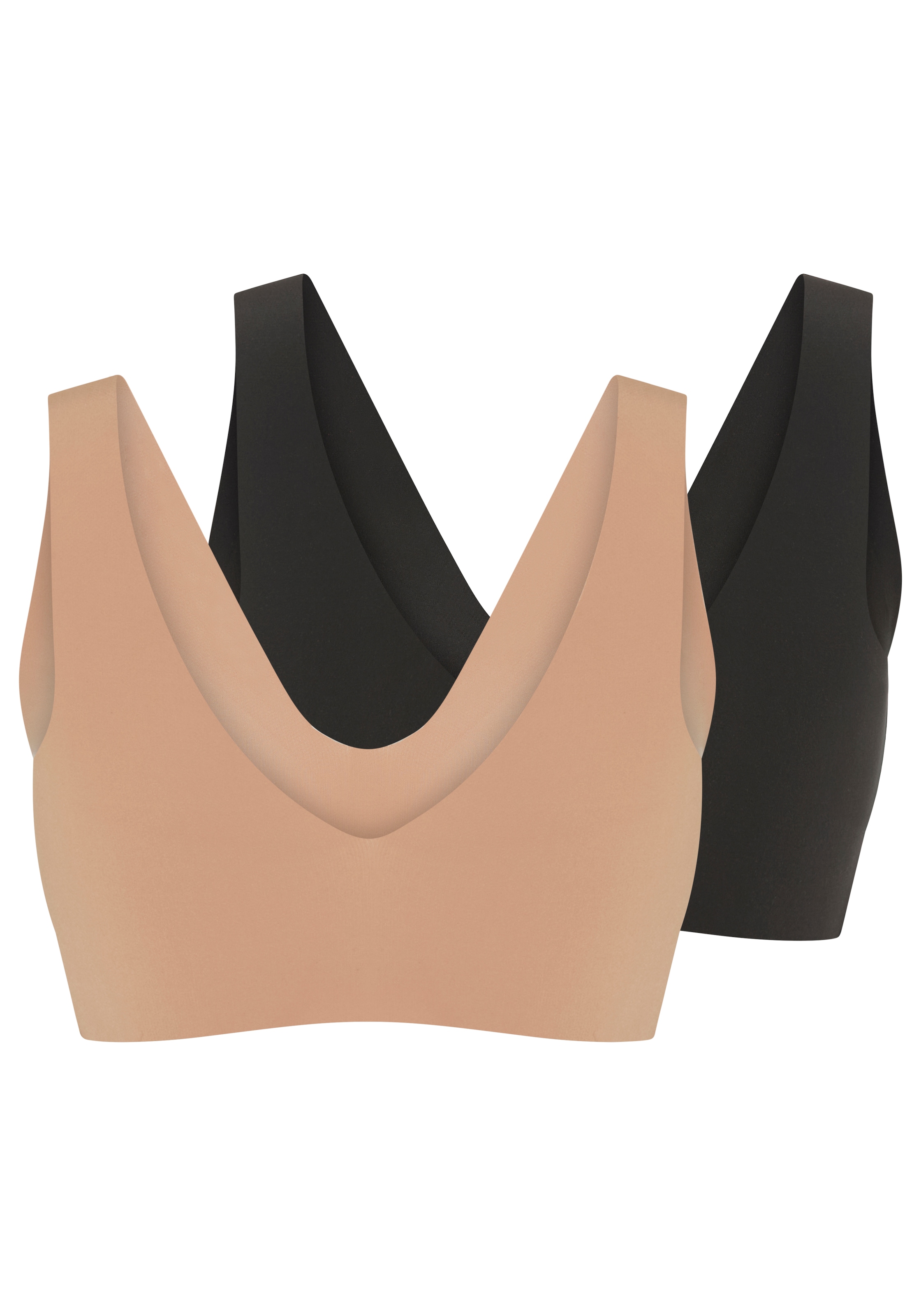 sloggi Bralette »ZERO Feel 2.0«, nahtlos, herausnehmbaren Pads, tiefes Dekolleté, Mikrofaser