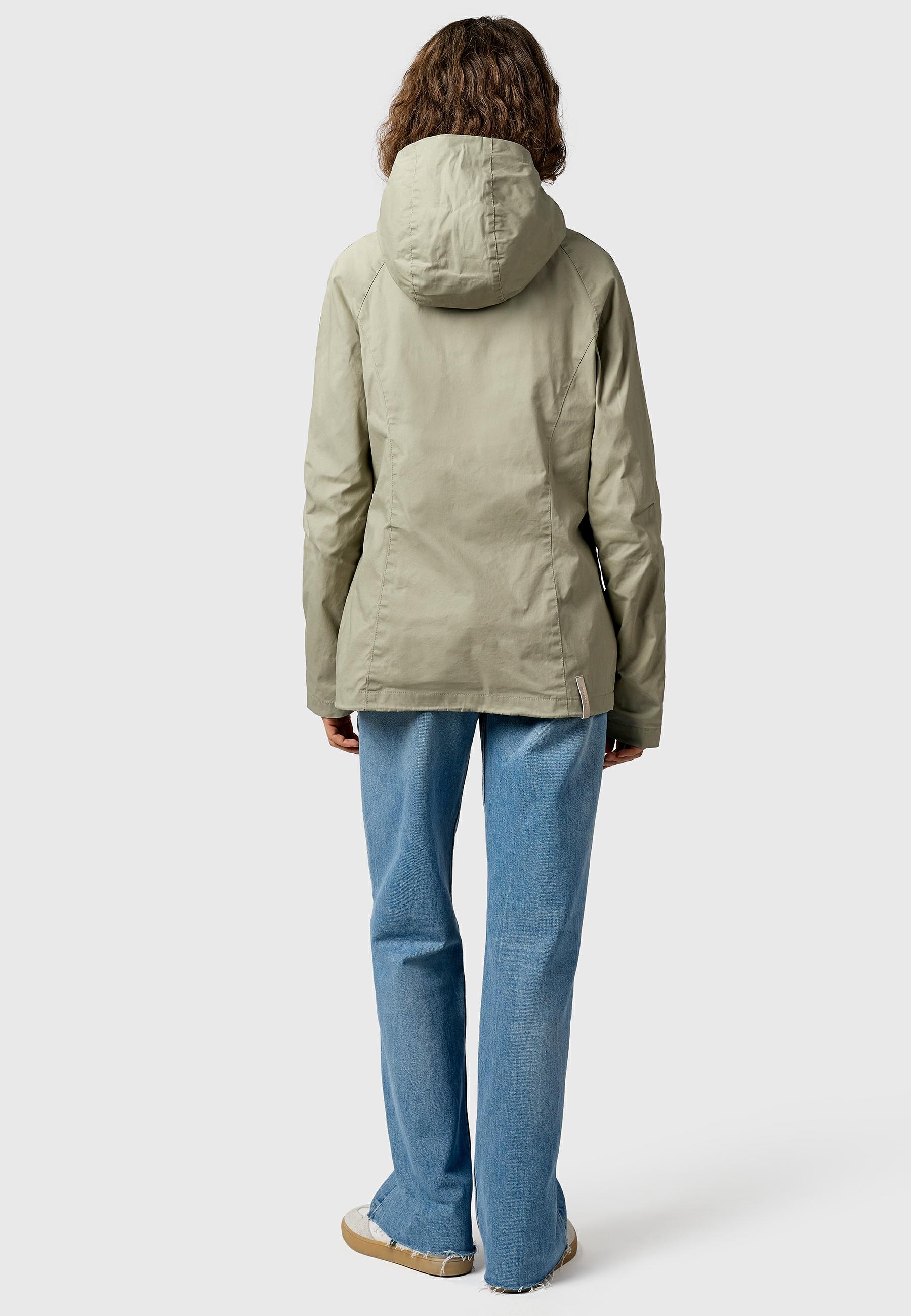 Ragwear Outdoorjacke »Outdoorjacke Dizzea Vintage YOUMODO« mit Kapuze Beschichtete Damen Übergangsjacke mit Kapuze