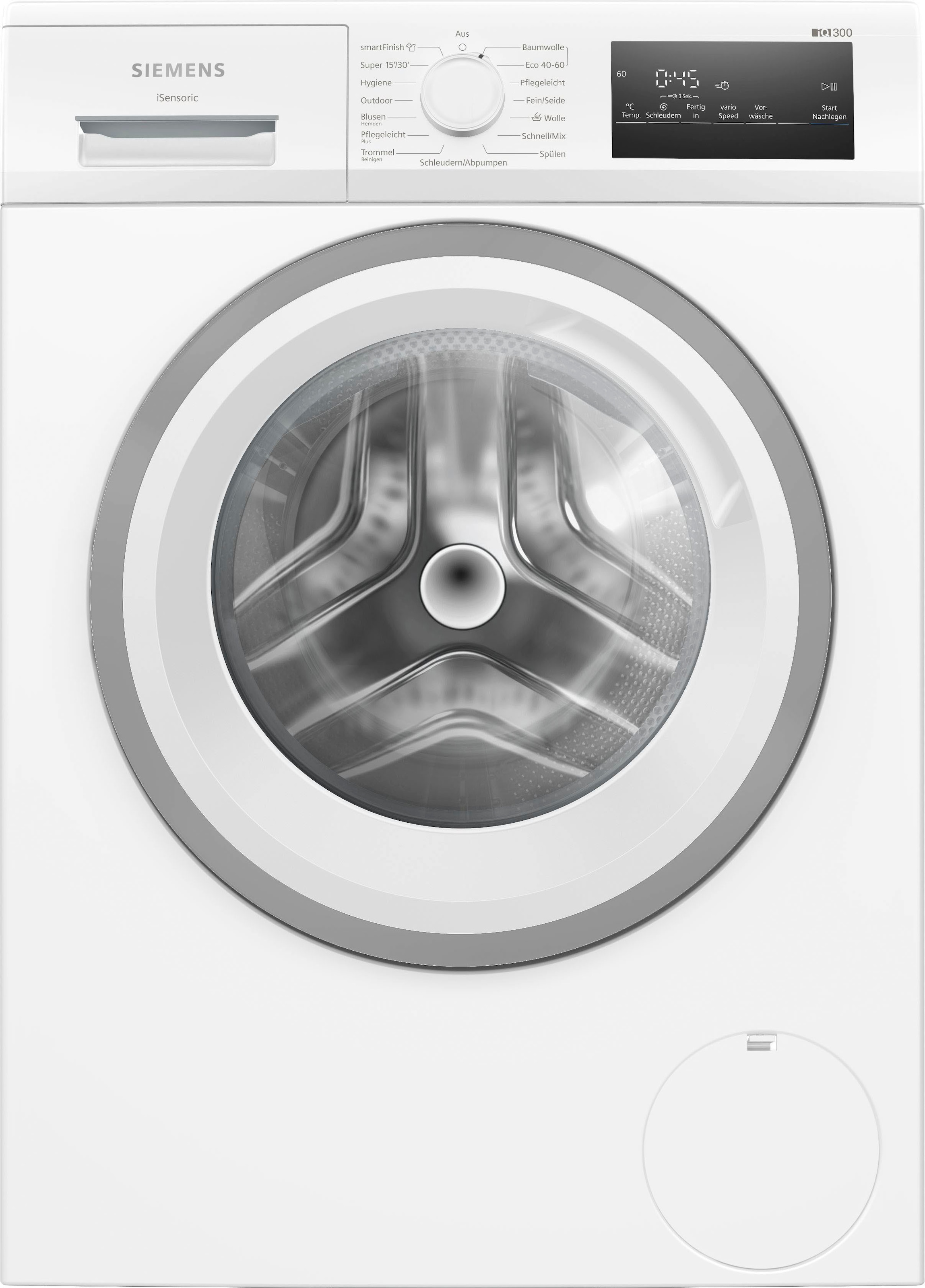 SIEMENS Waschmaschine »WM14N127«, iQ300, WM14N127, 8 kg, 1400 U/min kaufen  bei OTTO