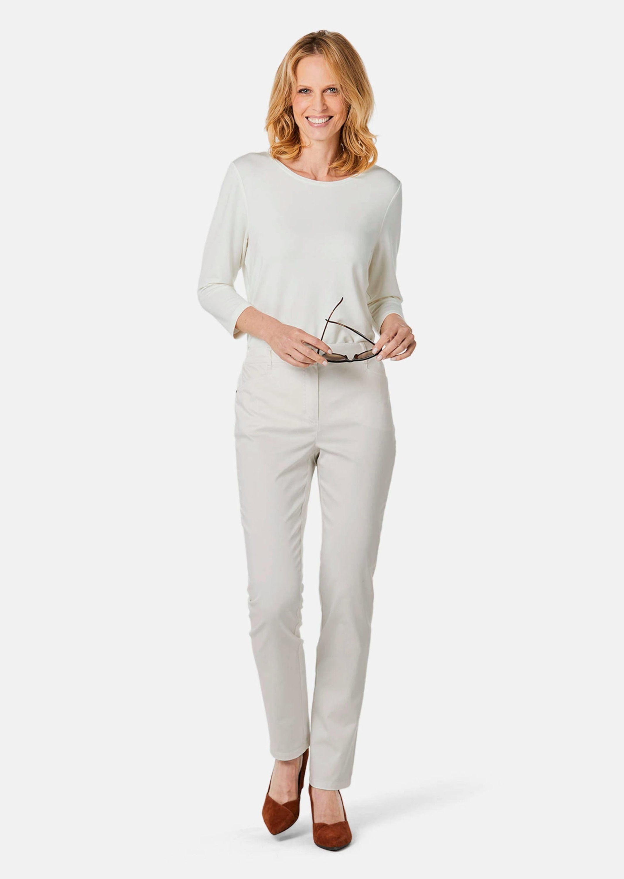 GOLDNER Stoffhose »Leichte Baumwoll-Hose CARLA«