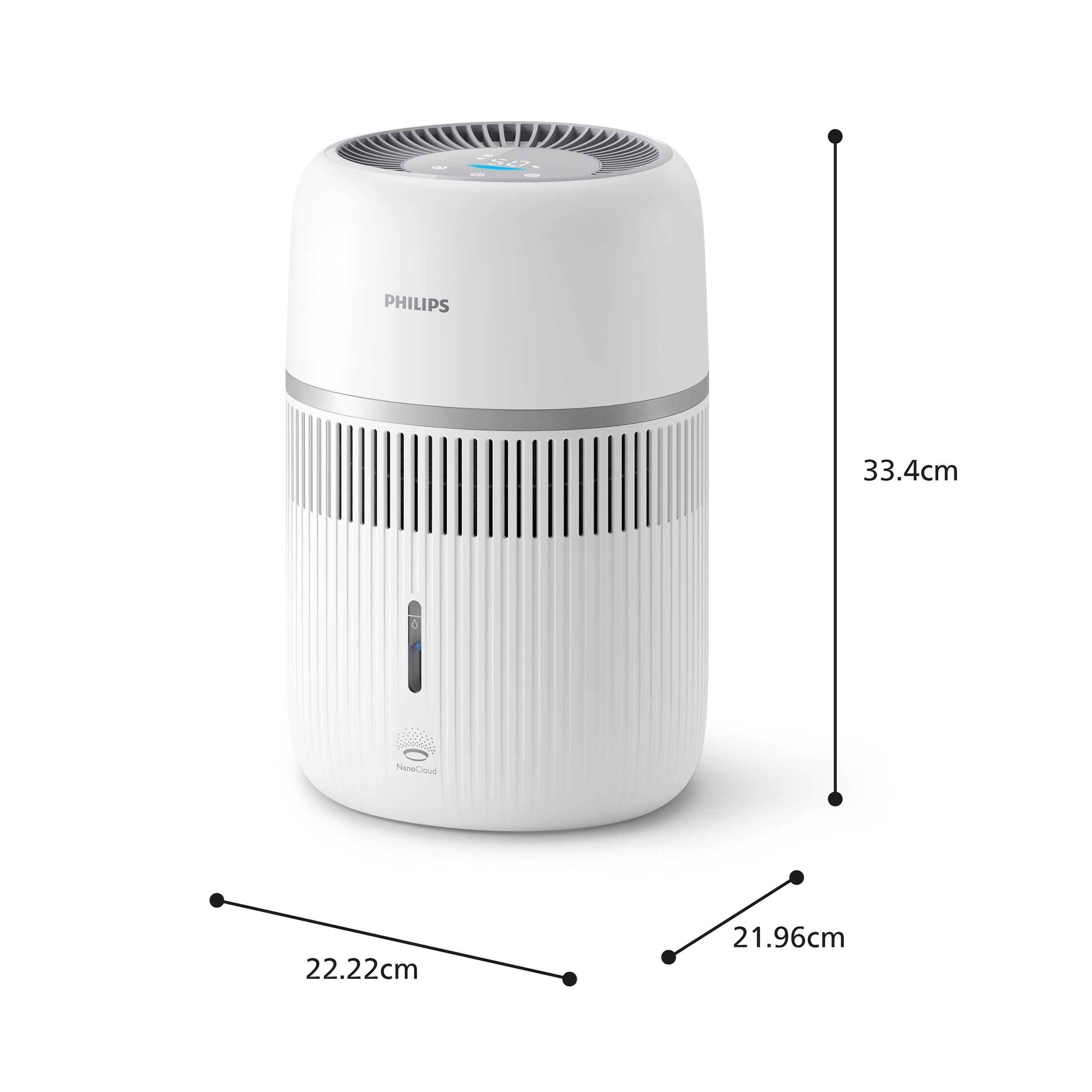 Philips Luftbefeuchter »HU4210/04 4000 Series mit 300ml/h Befeuchtungsrate« 3,5 l Wassertank , für Räume bis 44 m², mit App-Verbindung