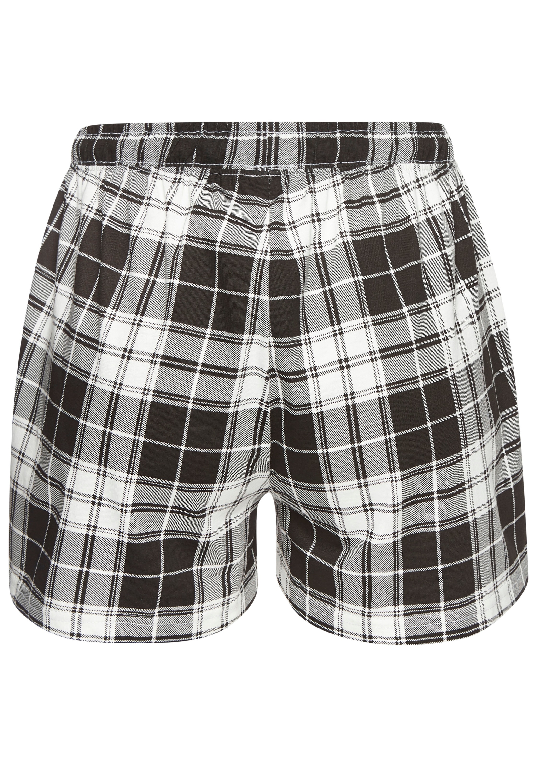Vivance Dreams Pyjamashorts, (Packung, 2 tlg.), Mit Streifen und Karos