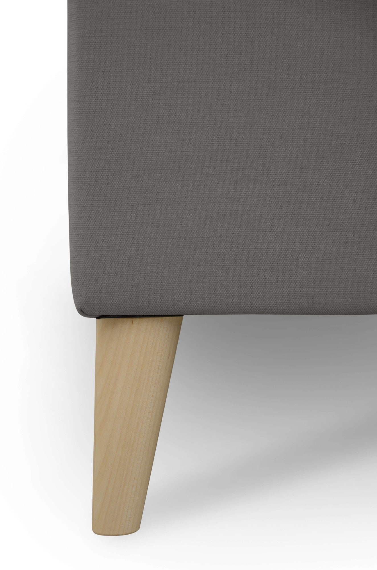 OTTO home Wohnlandschaft »Oland Skandi, weicher Chenille-Stoff« U-Form, 342 cm, Wellenunterfederung, Skandi-Design, Massivholzfüße