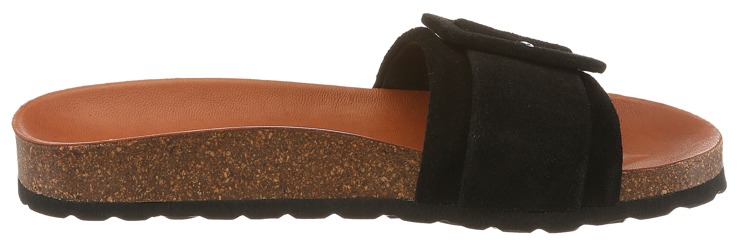 VERBENAS Pantolette »REIKO VELOUR«  Sommerschuh, Urlaubsschuh, Strandschuh zum Schlupfen