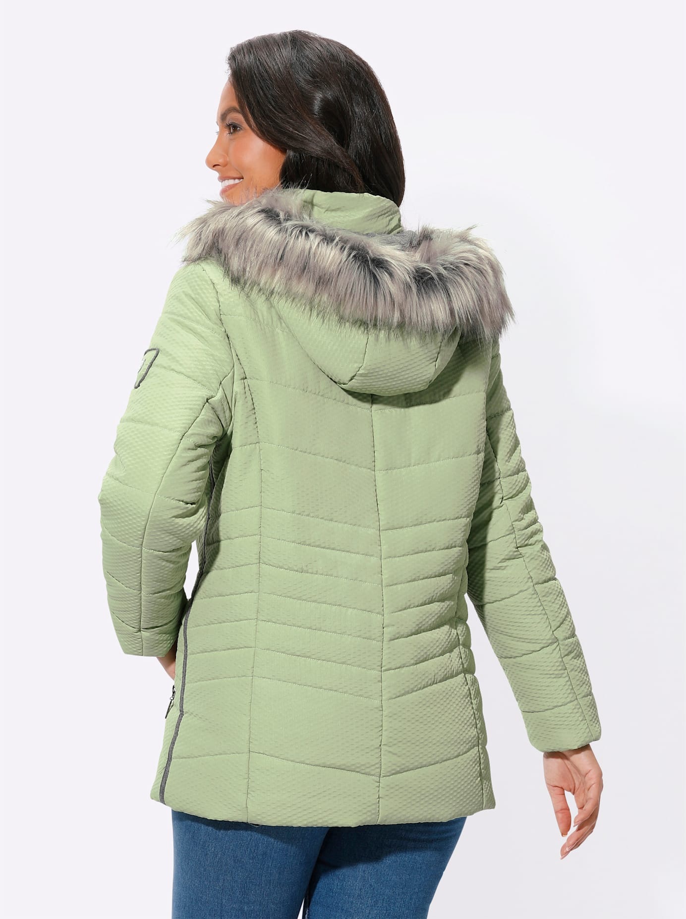Casual Looks Langjacke, mit Kapuze