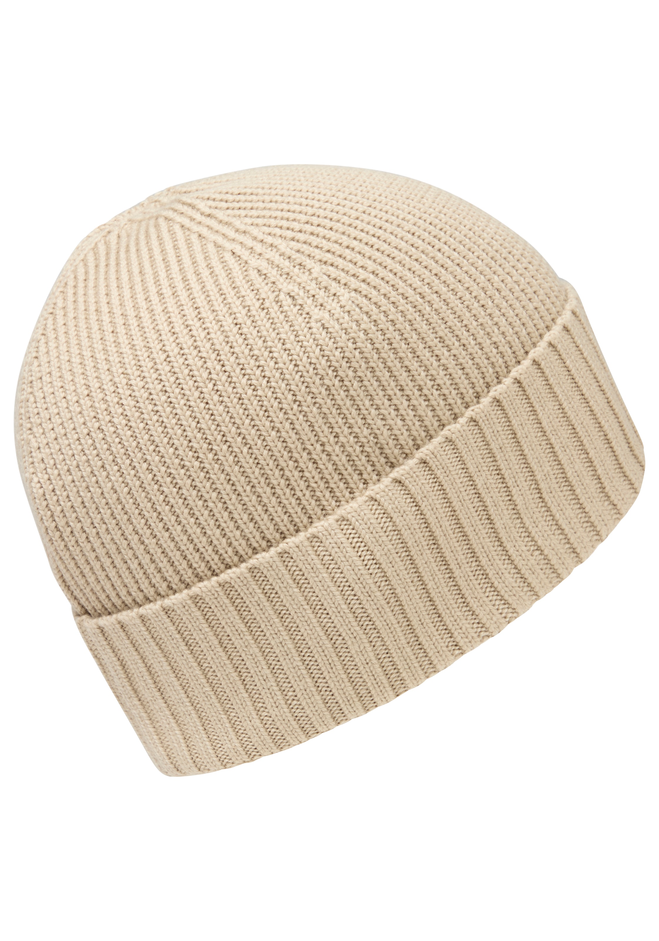 BOSS Beanie »Flavio«, aus Rippenstrick