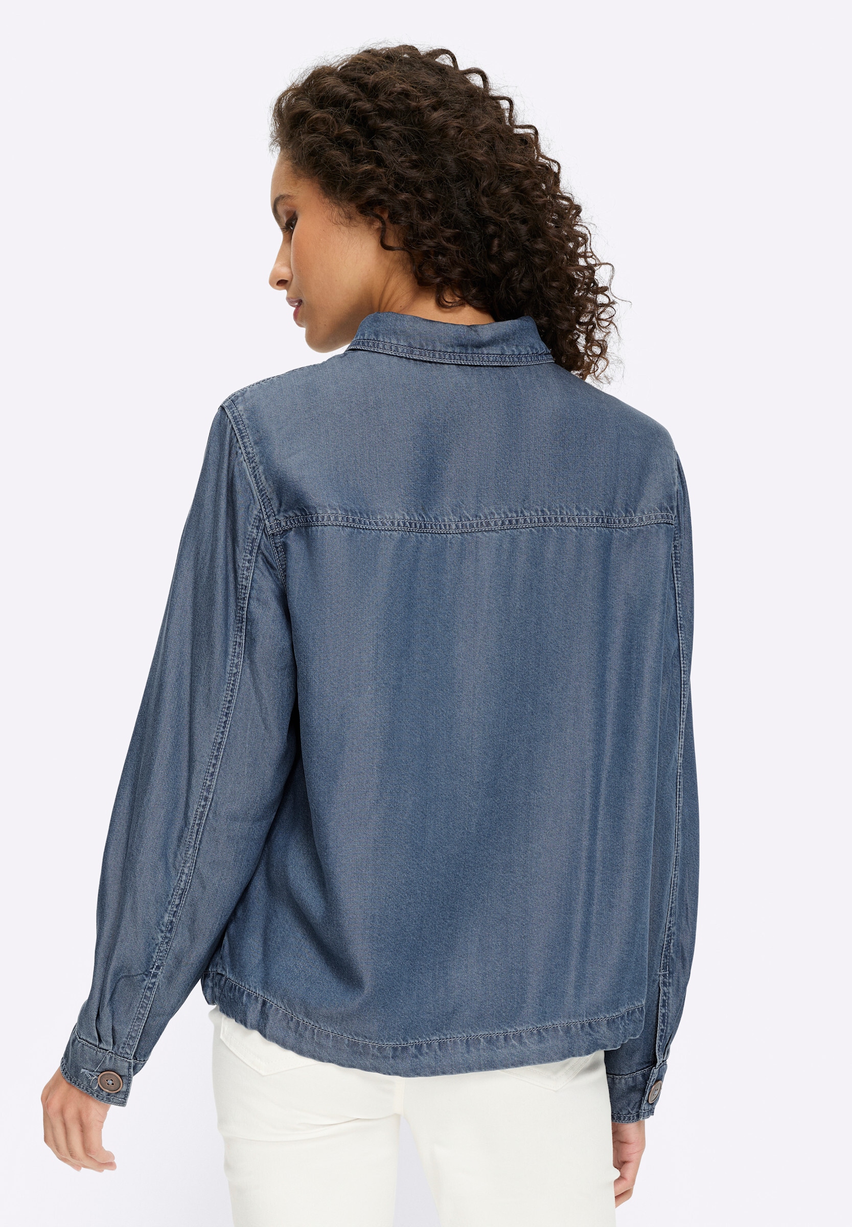 heine Kurzblazer »Lyocell-Jacke Freizeitjacke mit Cargo-Taschen«
