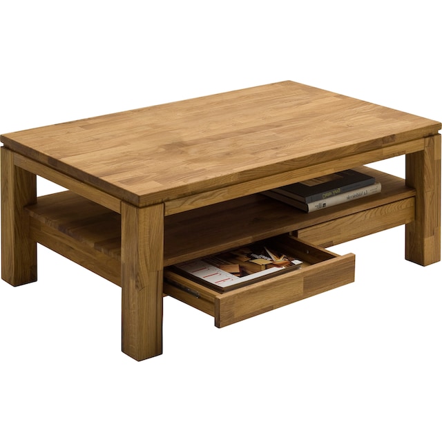 MCA furniture Couchtisch, Couchtisch Massivholz mit Schubladen bei OTTO