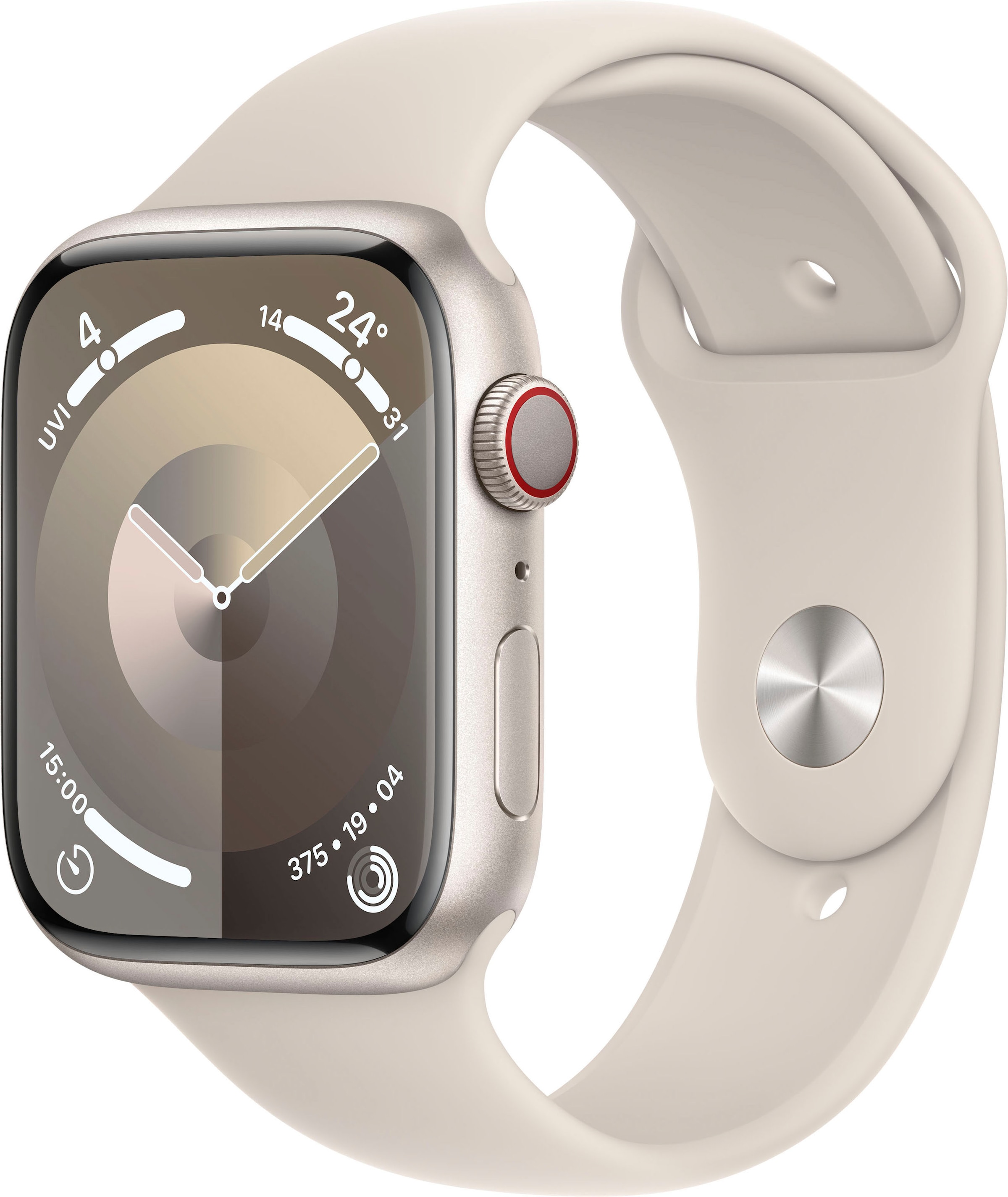 Apple Smartwatch »Watch Aluminium«, Series + 9 bei 45mm OTTO OS Band) Sport GPS (Watch Cellular 10 online