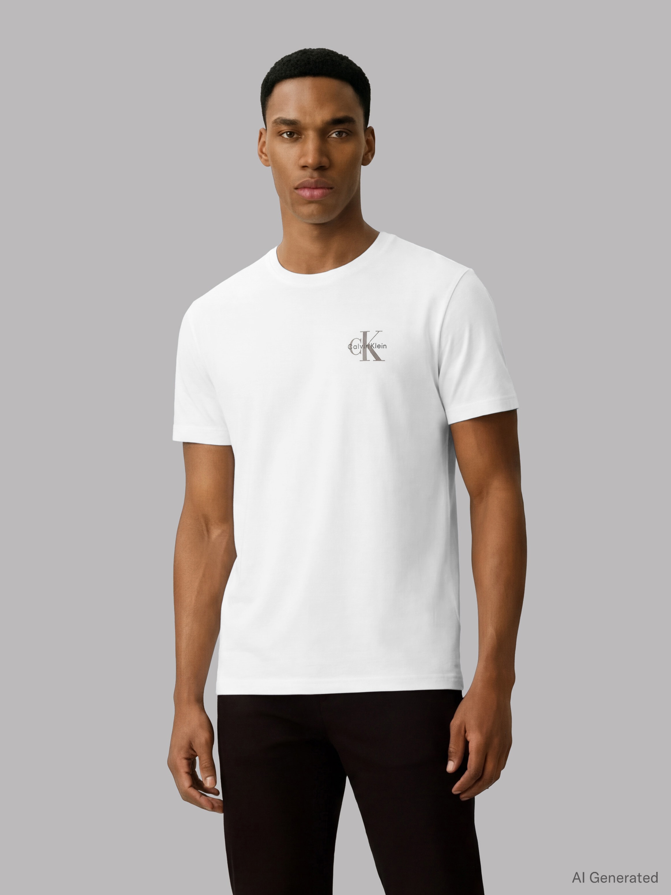 Calvin Klein Jeans T-Shirt »CLASSIC MICRO MONOLOGO 2PK« Set, 2 tlg. Regular fit mit Rundhalsausschnitt