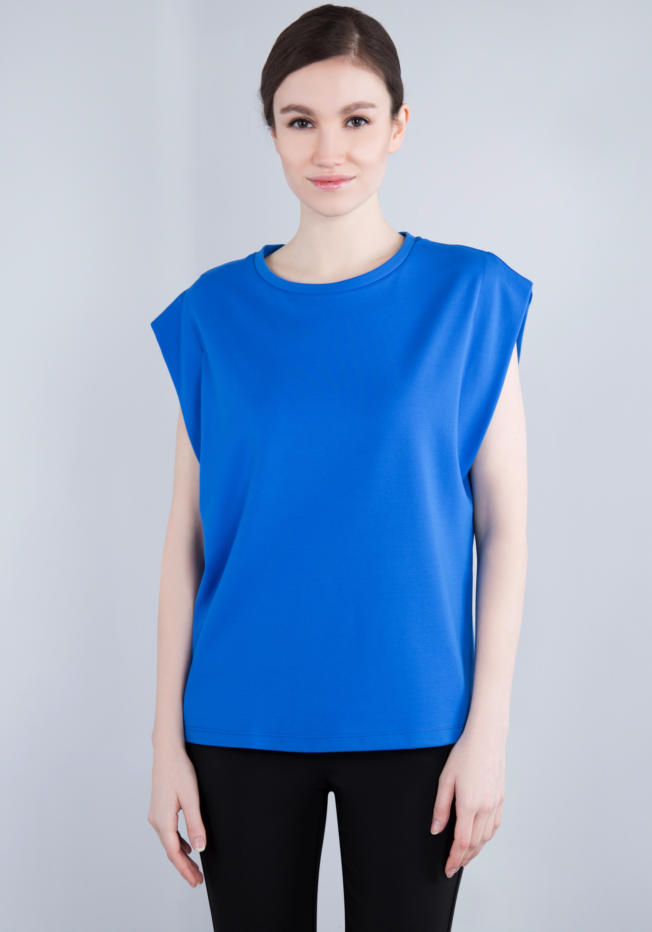 IMPERIAL T-Shirt »Ärmelloses "Punto Milano" Shirt mit eingeschlagen Armlochdetail«