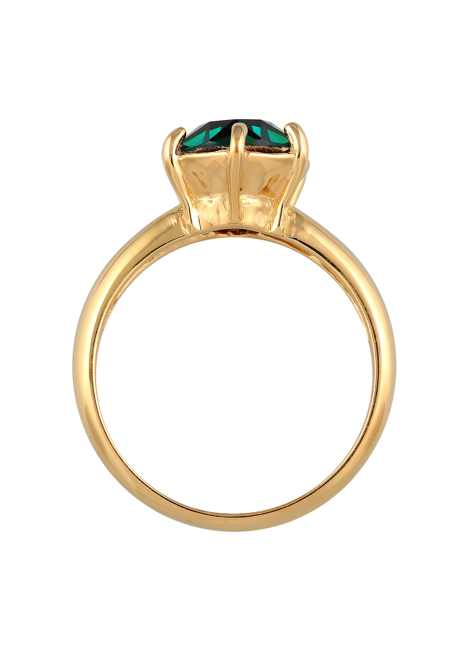 Elli Silberring »Ring Solitär Kristalle Verlobung 925 Silber«